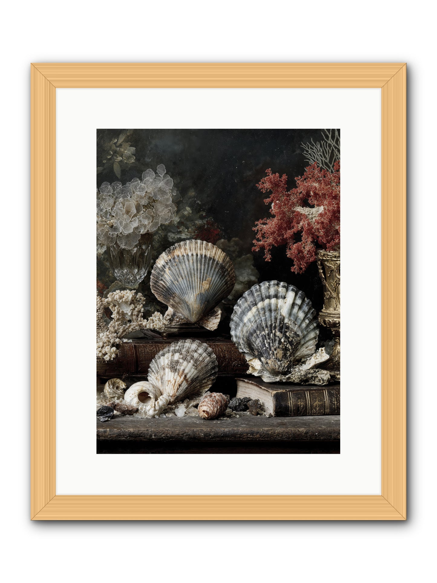 Reef's Royal Court -- Framed Print - Natural 12x16
