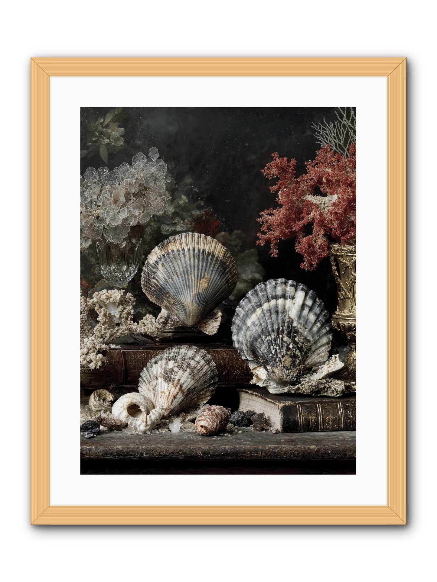 Reef's Royal Court -- Framed Print - Natural 18x24