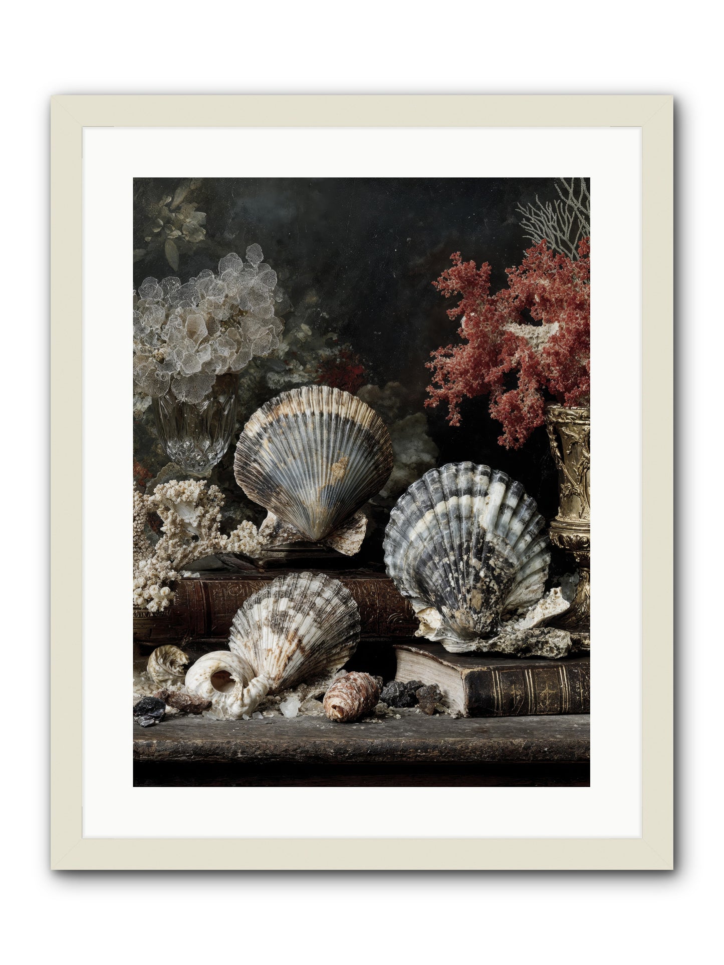 Reef's Royal Court -- Framed Print - White 18x24