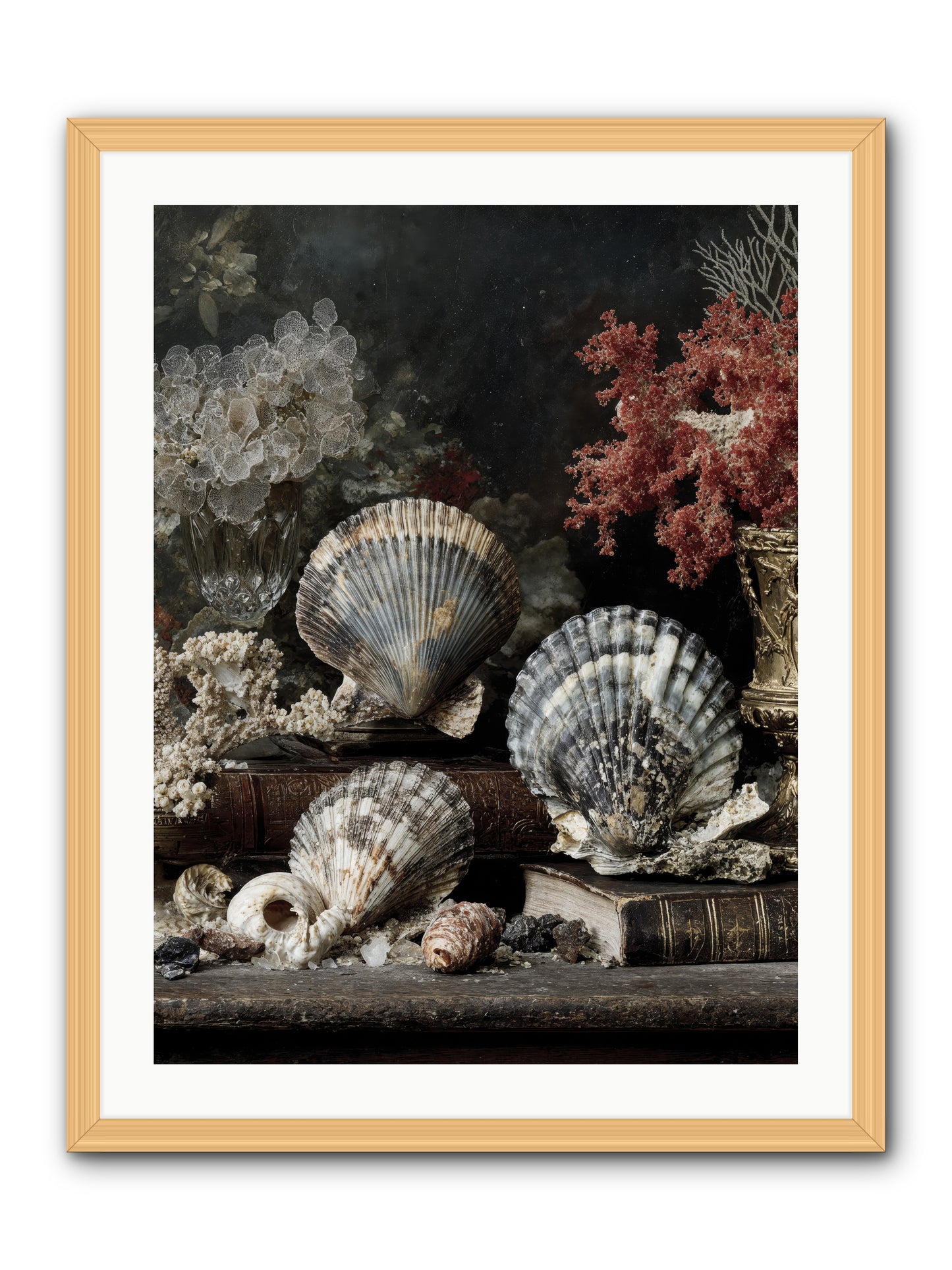 Reef's Royal Court -- Framed Print - Natural 24x32