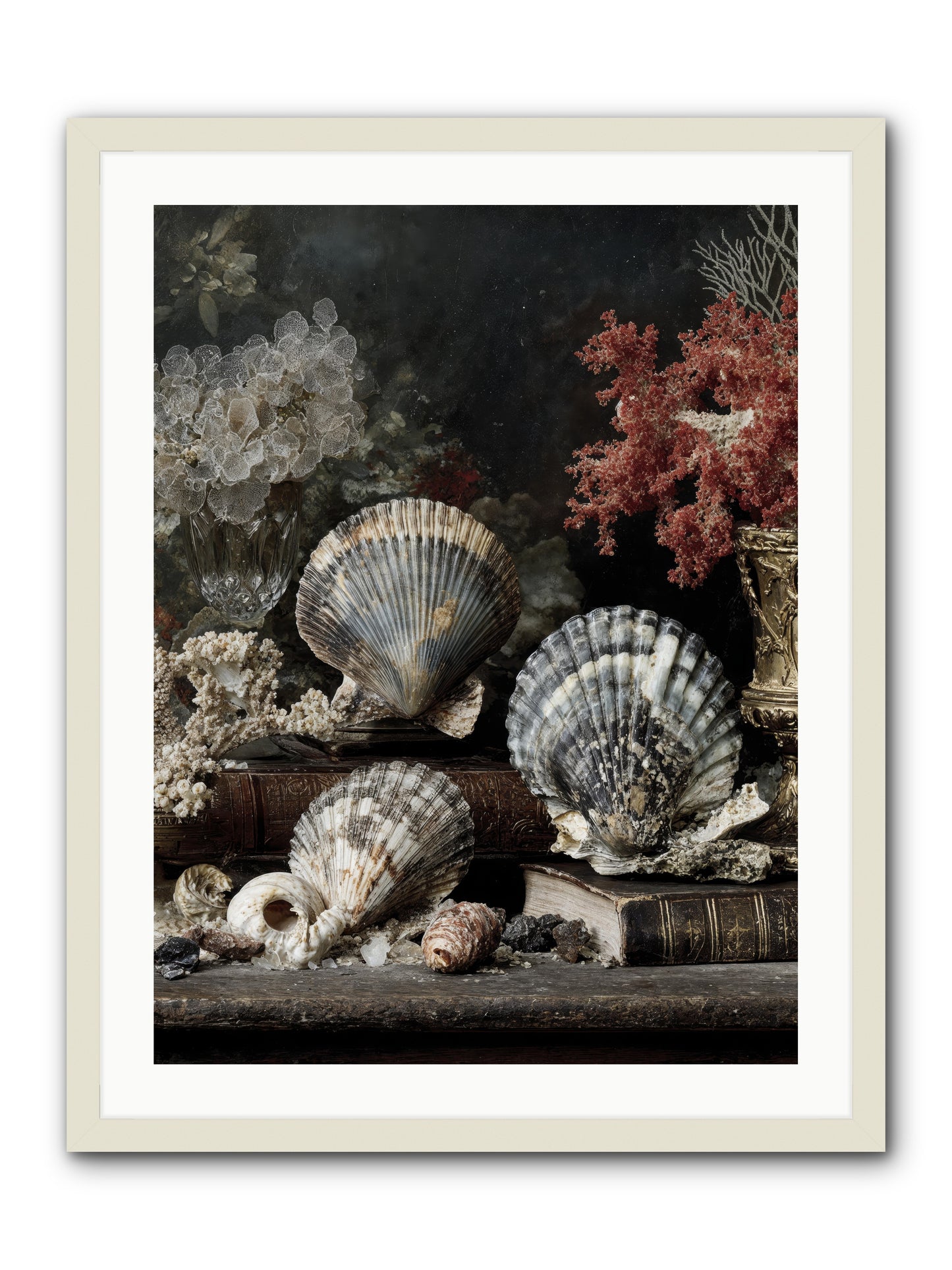 Reef's Royal Court -- Framed Print - White 24x32