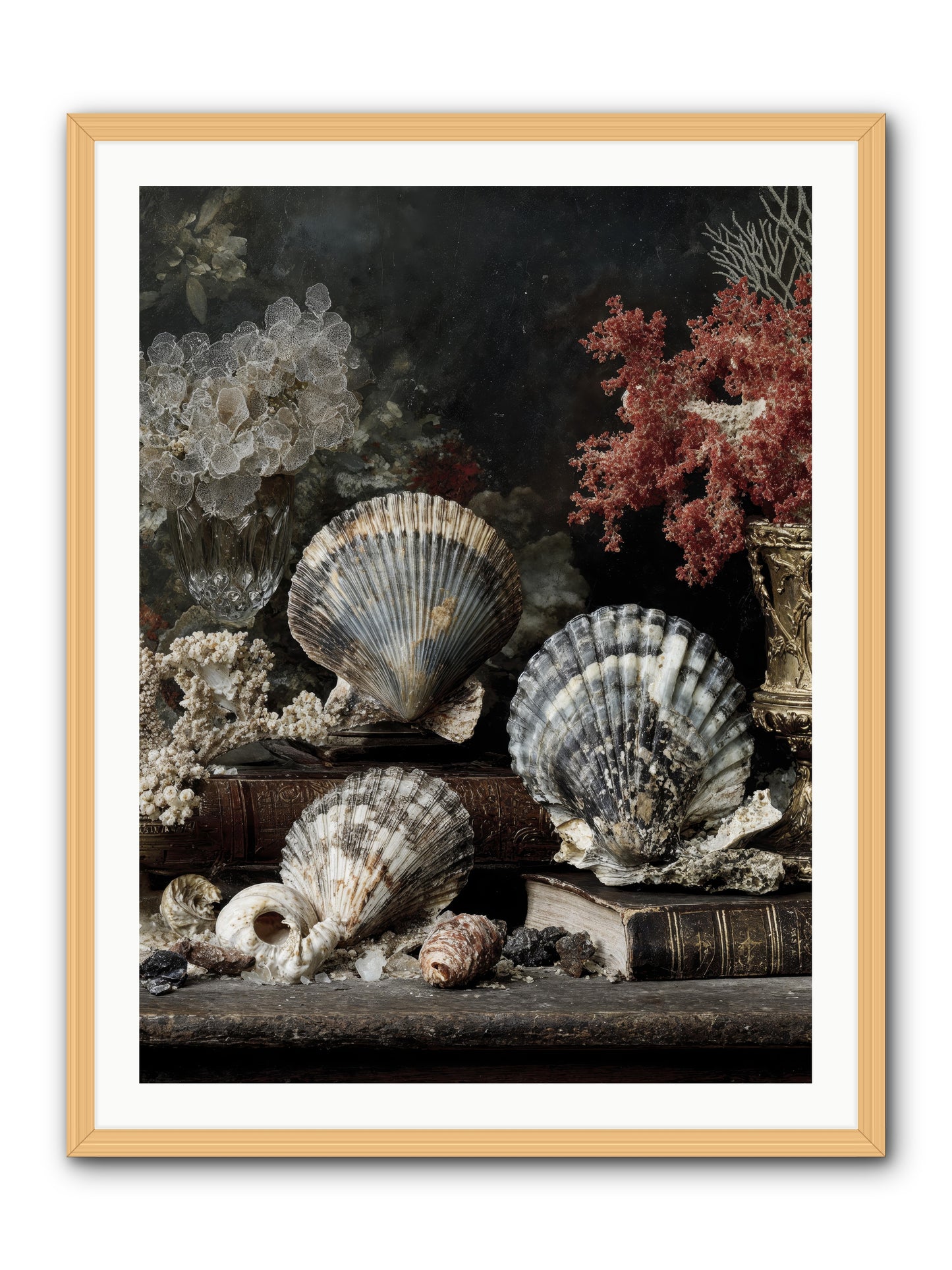Reef's Royal Court -- Framed Print - Natural 30x40
