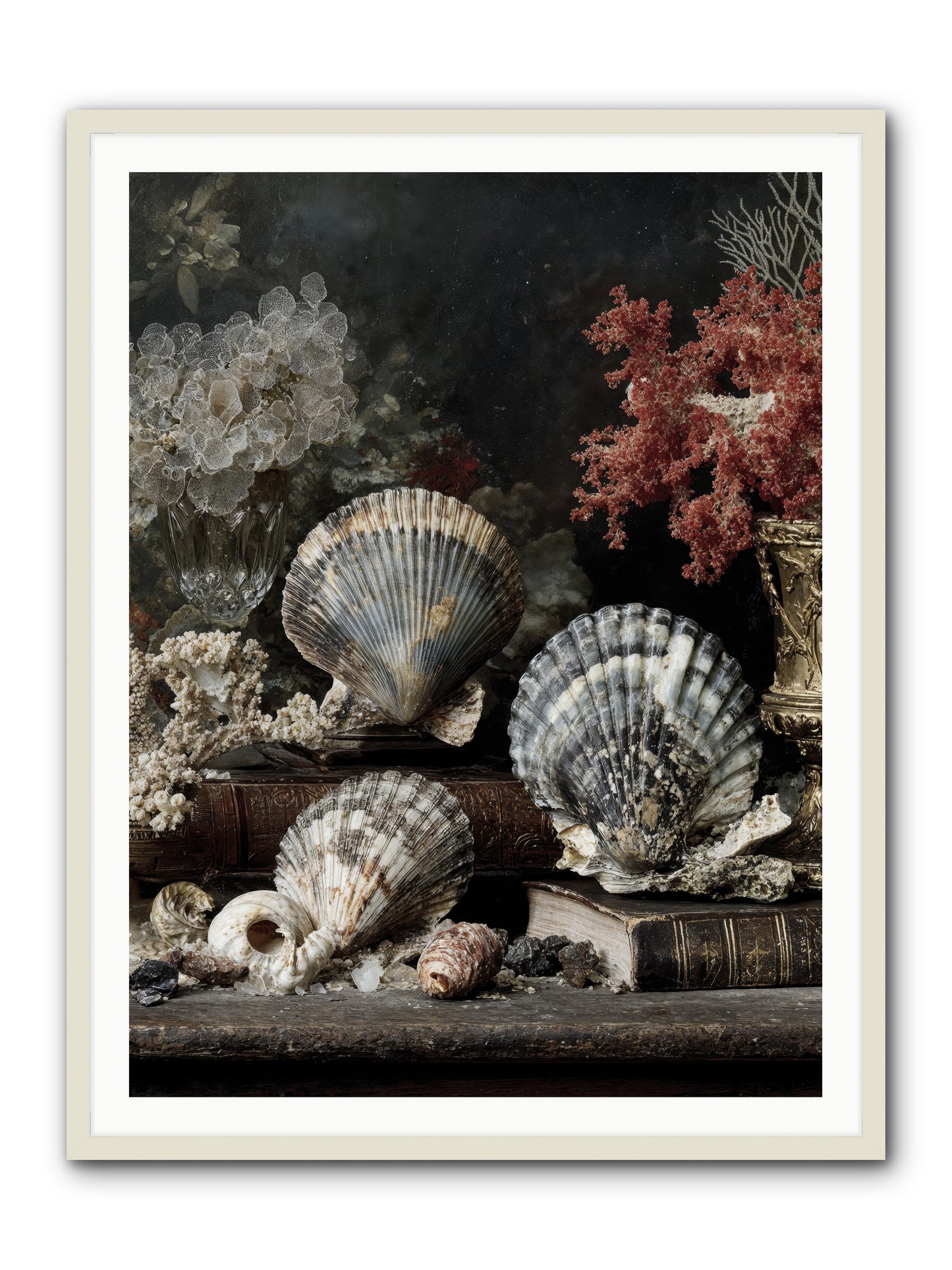 Reef's Royal Court -- Framed Print - White 36x48