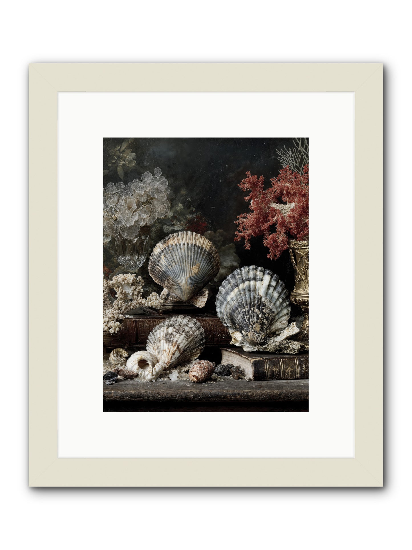 Reef's Royal Court -- Framed Print - White 9x12