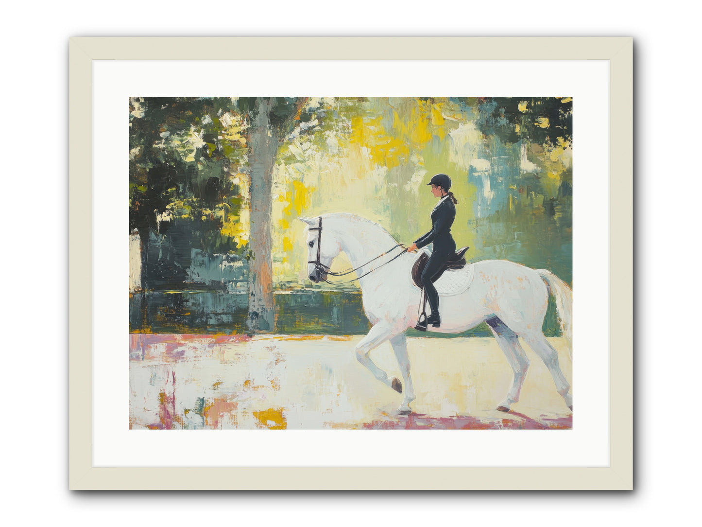 Refined Balance -- Framed Print - White 24x18