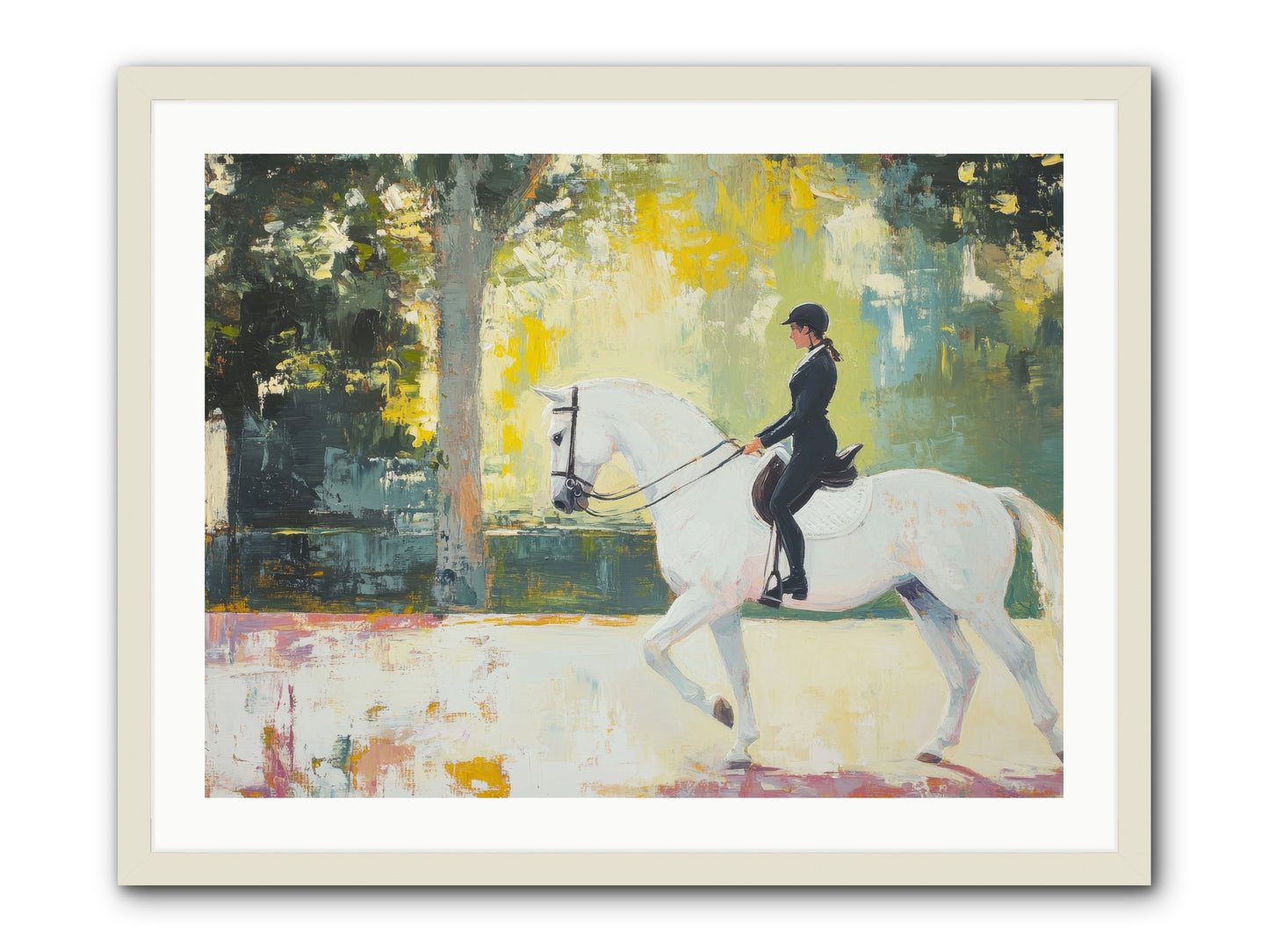 Refined Balance -- Framed Print - White 32x24