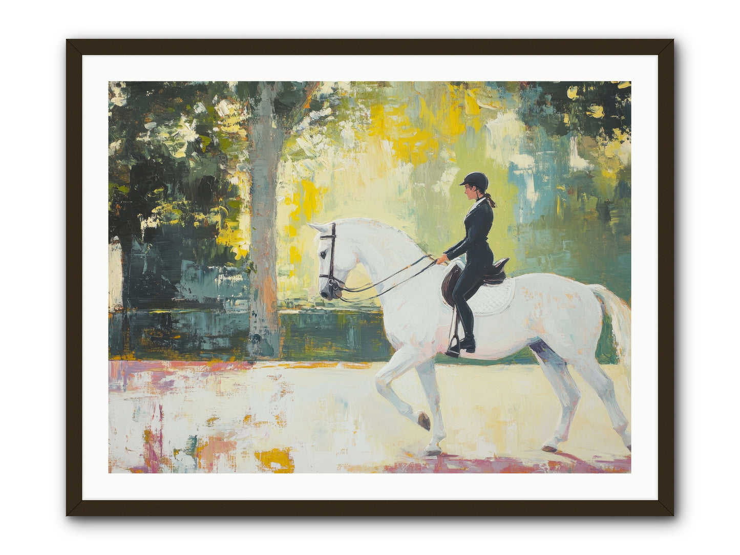Refined Balance -- Framed Print - Black 40x30