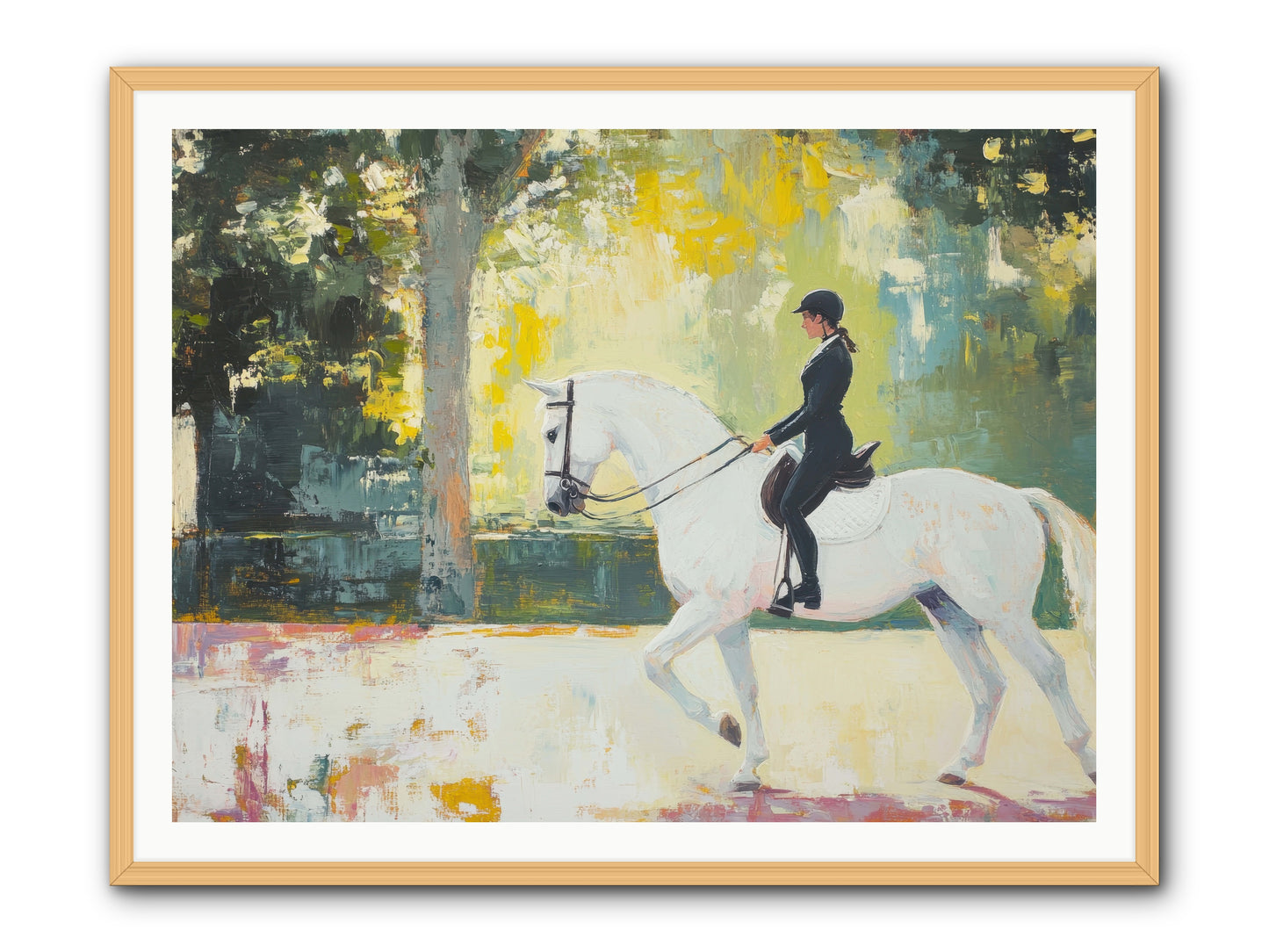 Refined Balance -- Framed Print - Natural 48x36
