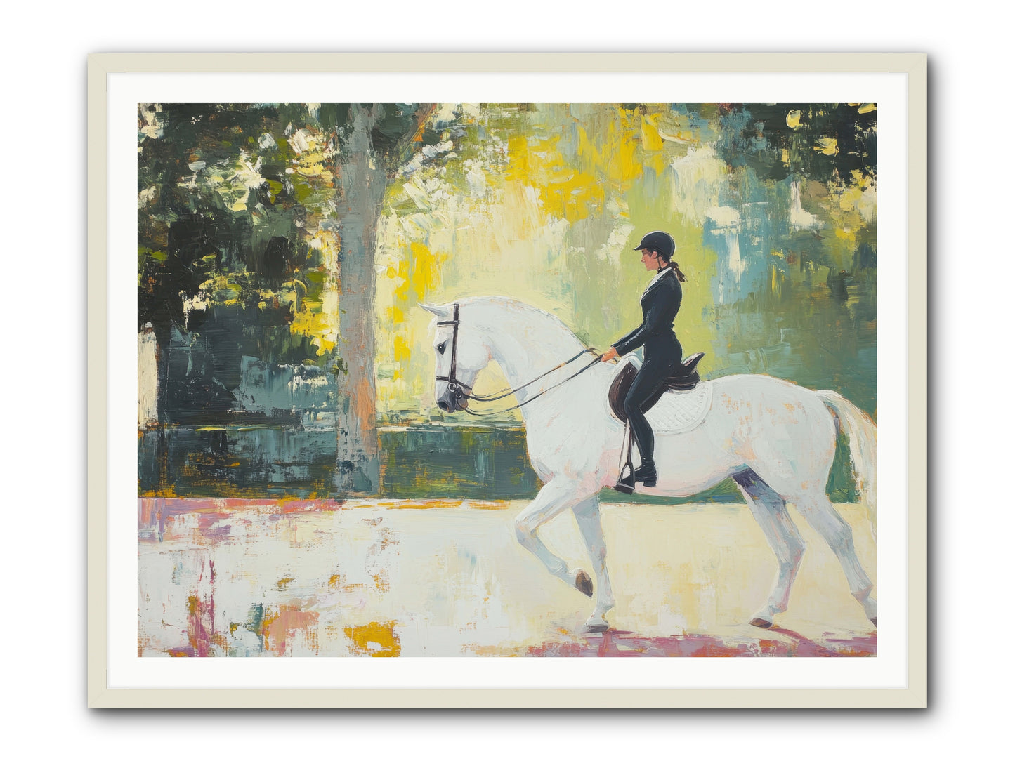 Refined Balance -- Framed Print - White 48x36