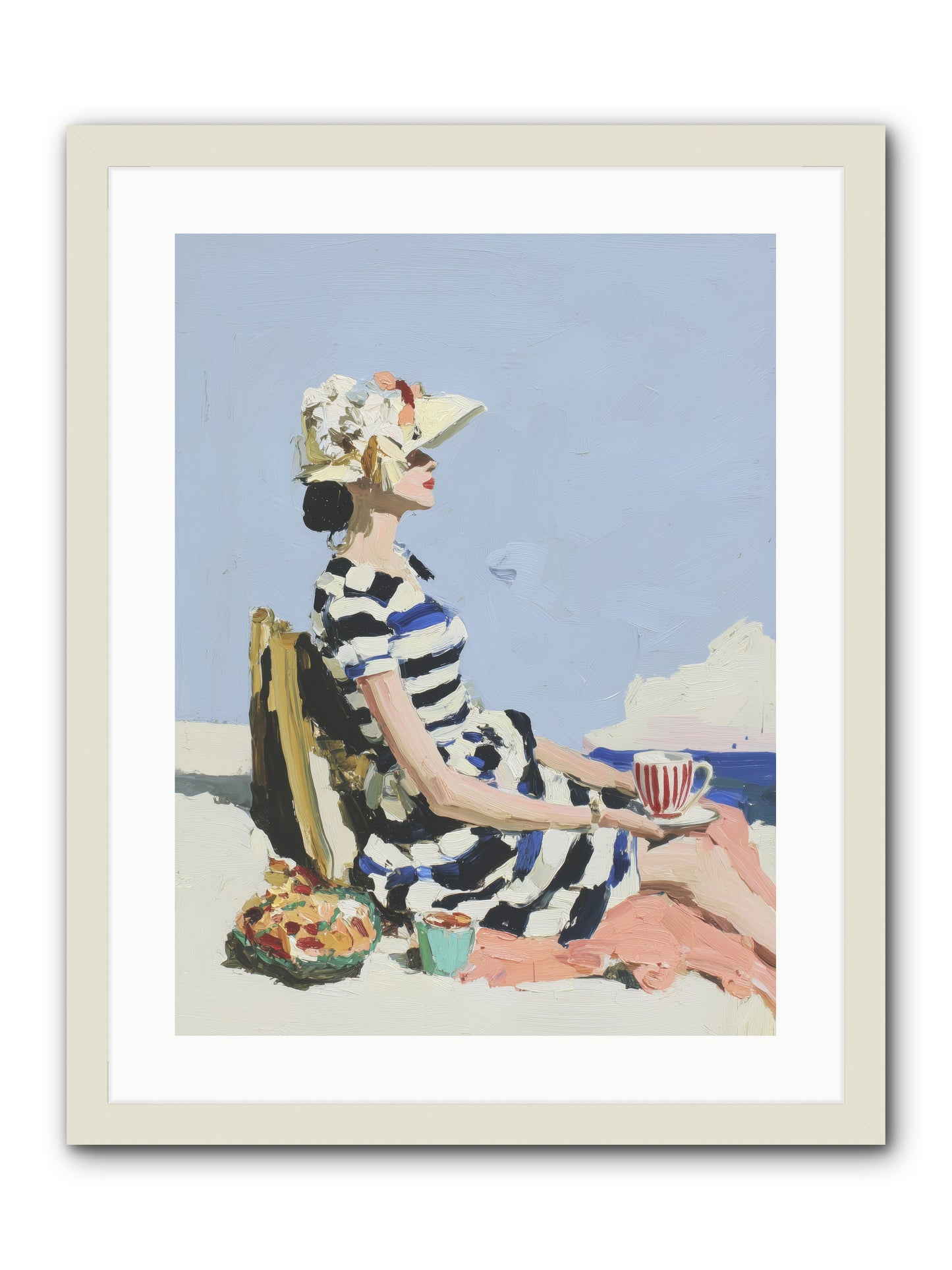 Refined Escape -- Framed Print - White 18x24
