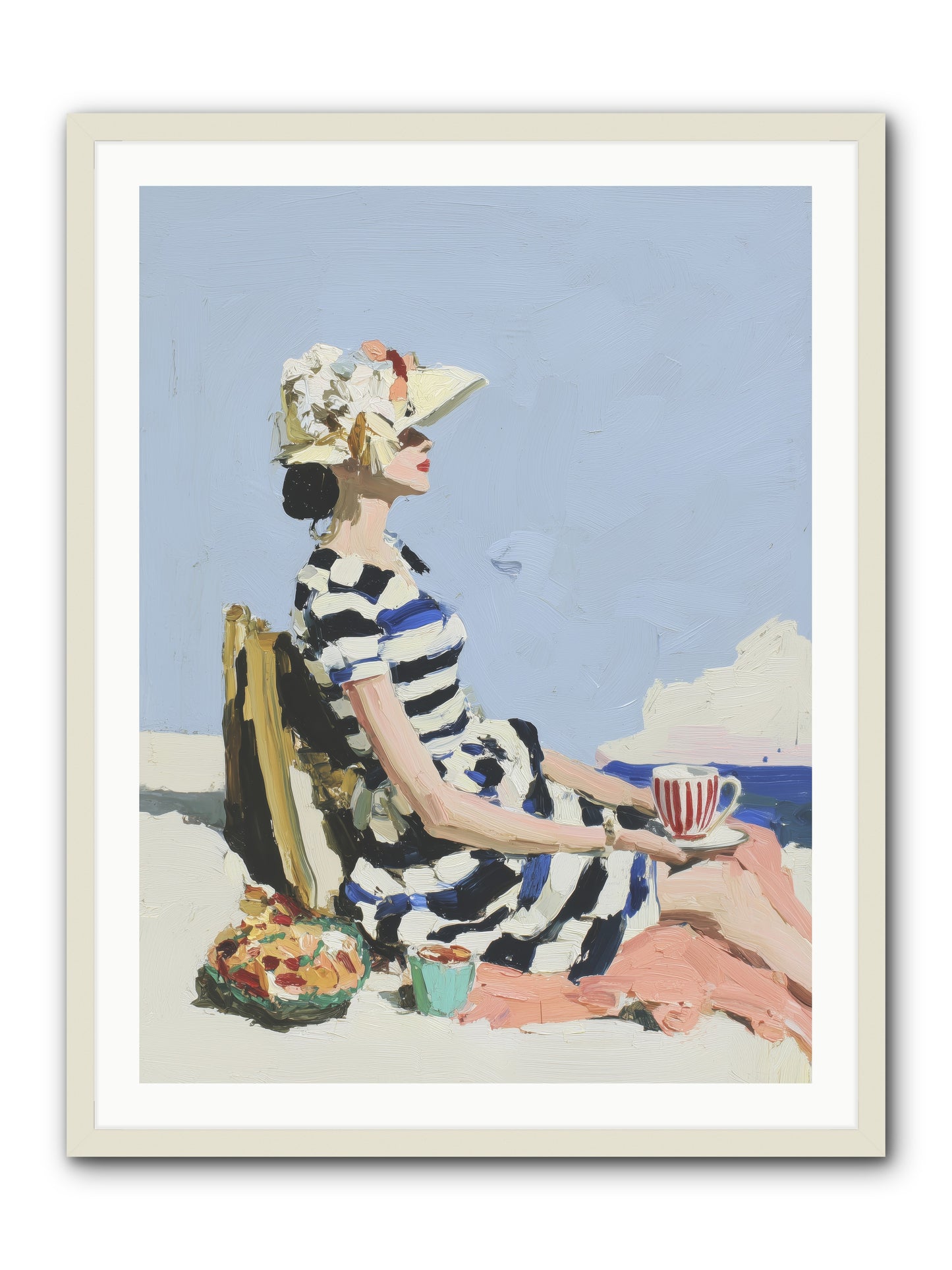 Refined Escape -- Framed Print - White 30x40