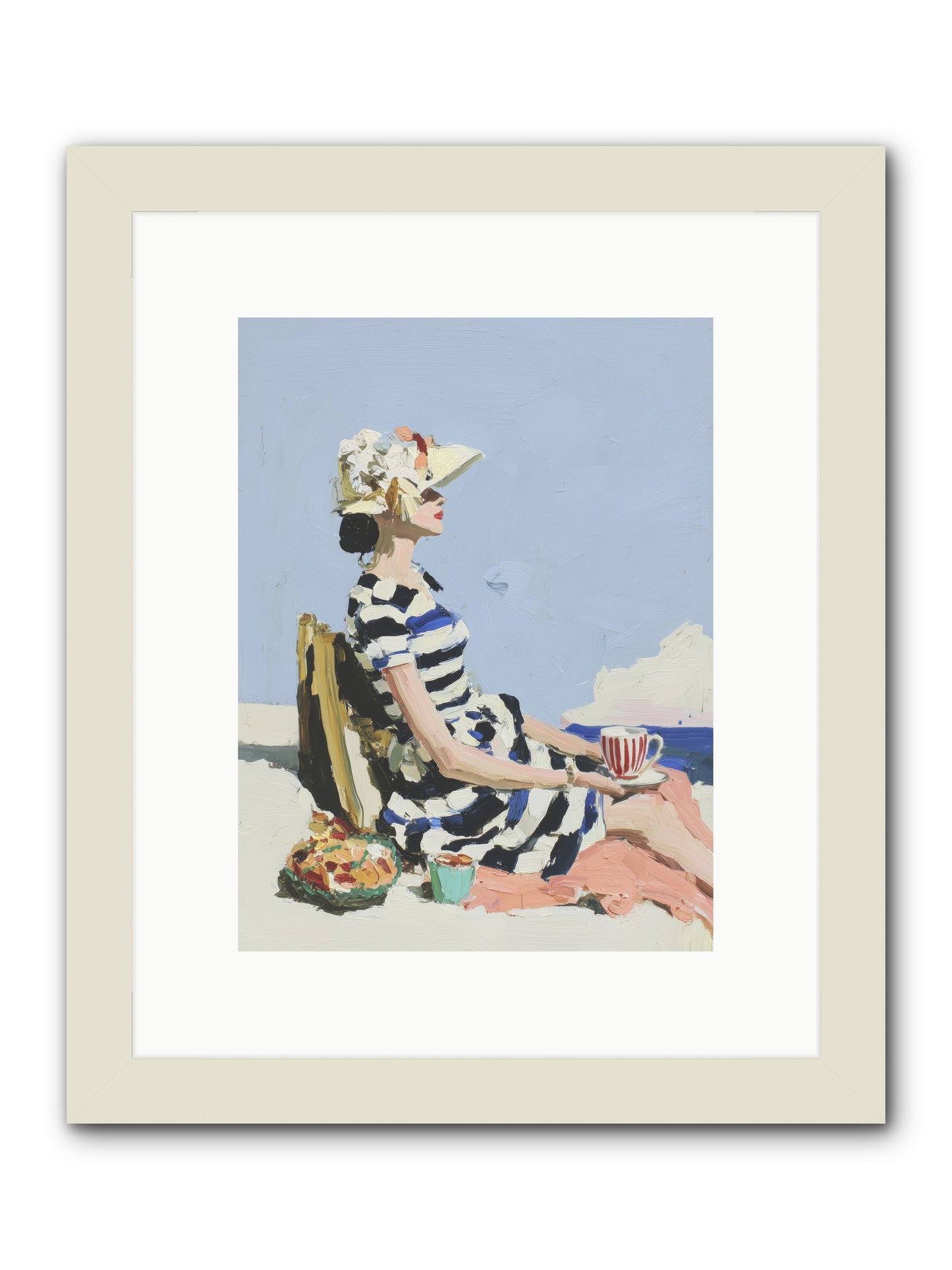 Refined Escape -- Framed Print - White 9x12