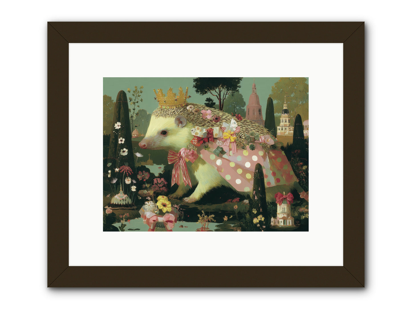 Refined Pageantry -- Framed Print - Black 12x9