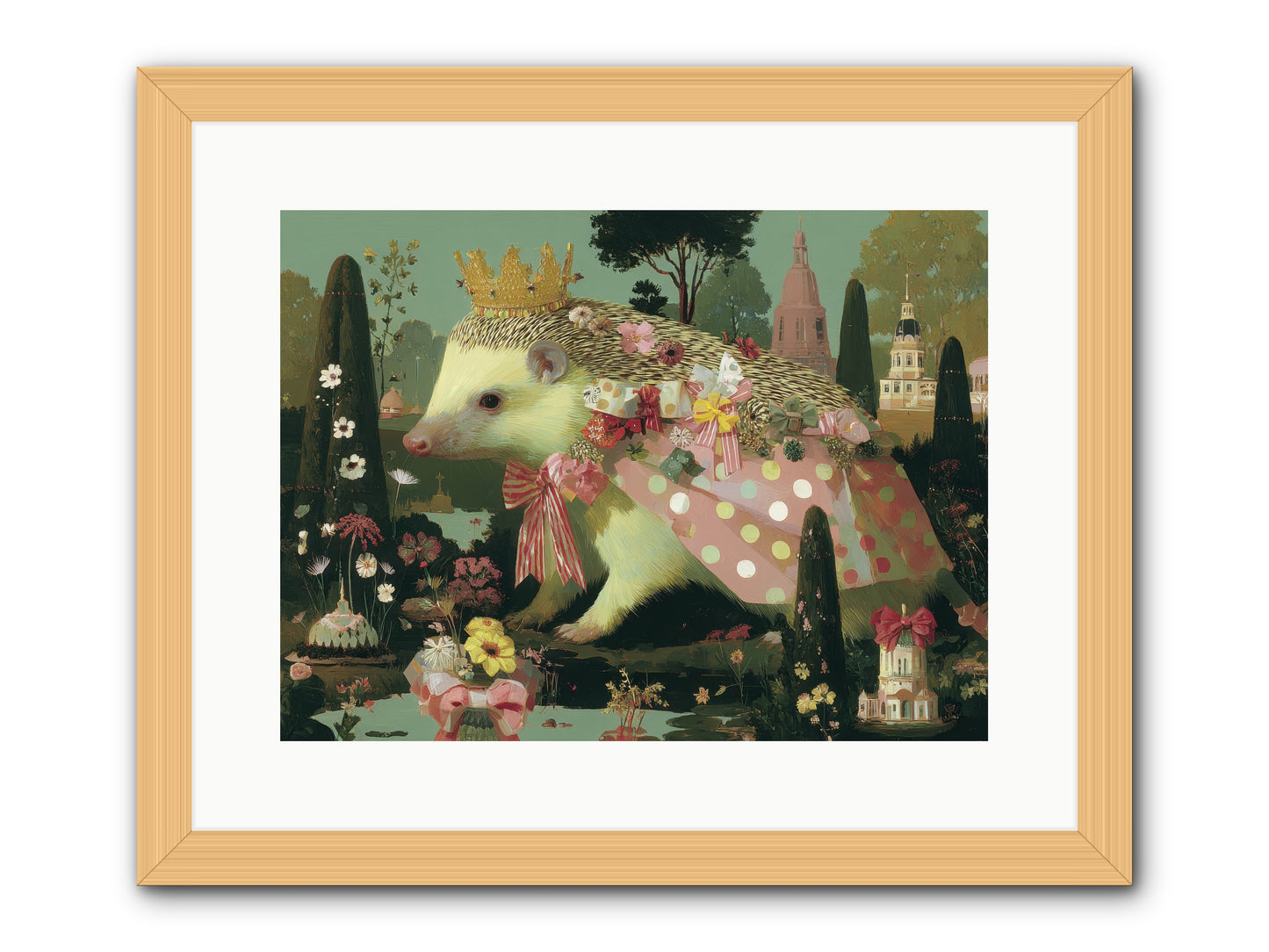 Refined Pageantry -- Framed Print - Natural 16x12