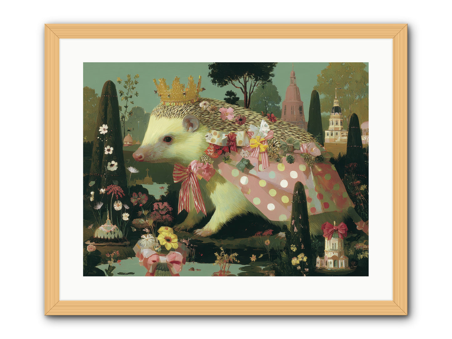 Refined Pageantry -- Framed Print - Natural 24x18