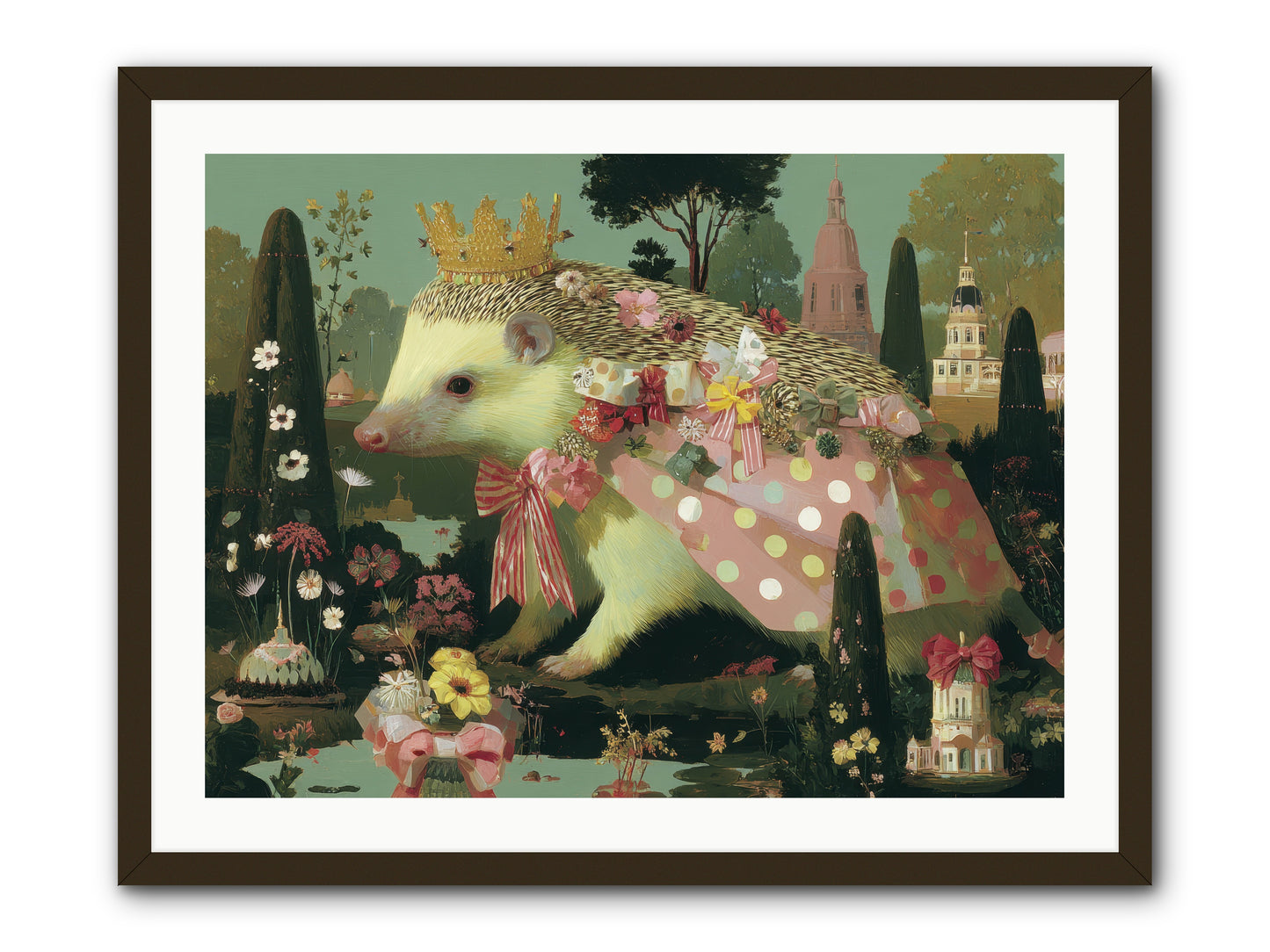 Refined Pageantry -- Framed Print - Black 32x24