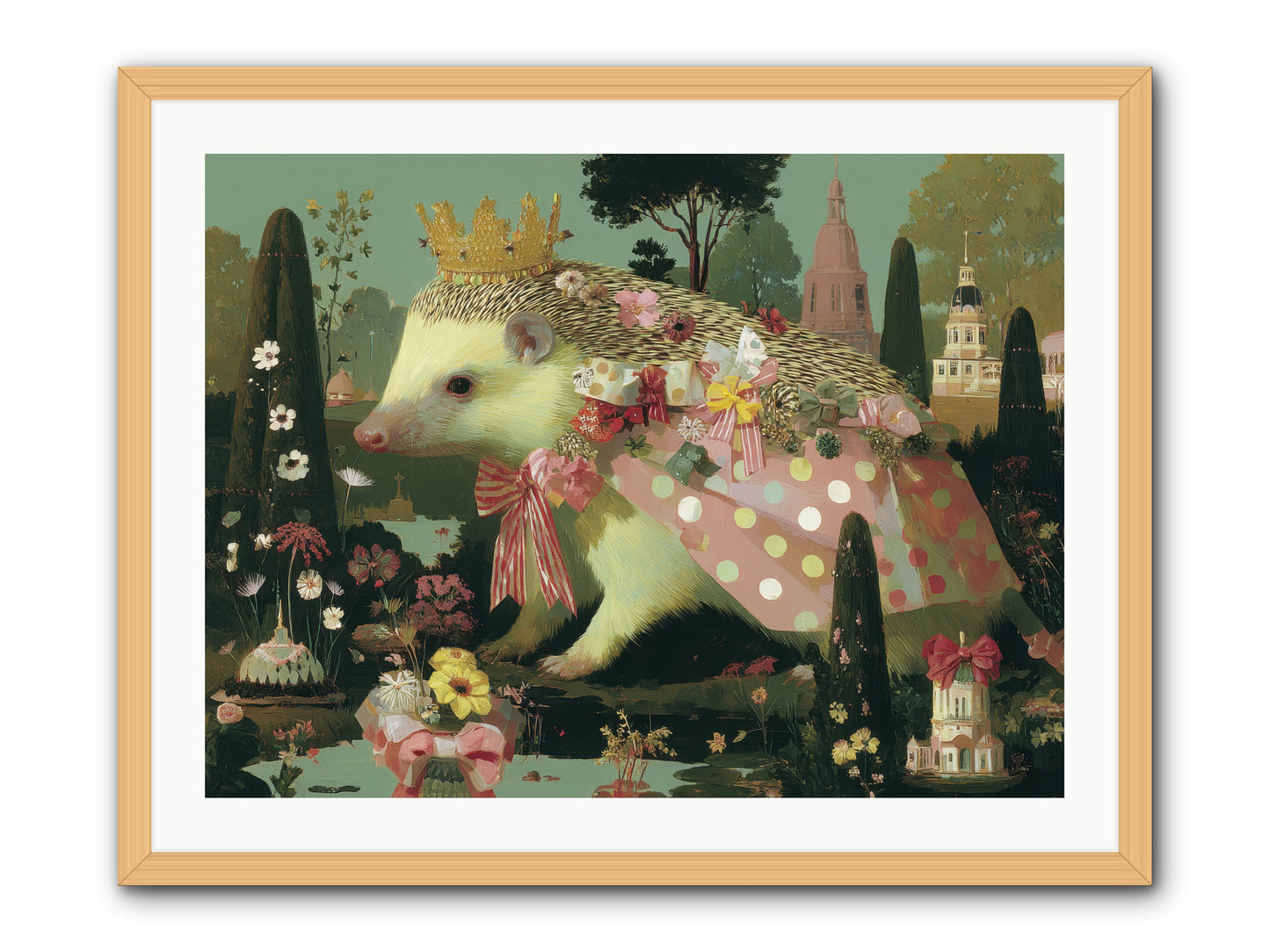 Refined Pageantry -- Framed Print - Natural 32x24