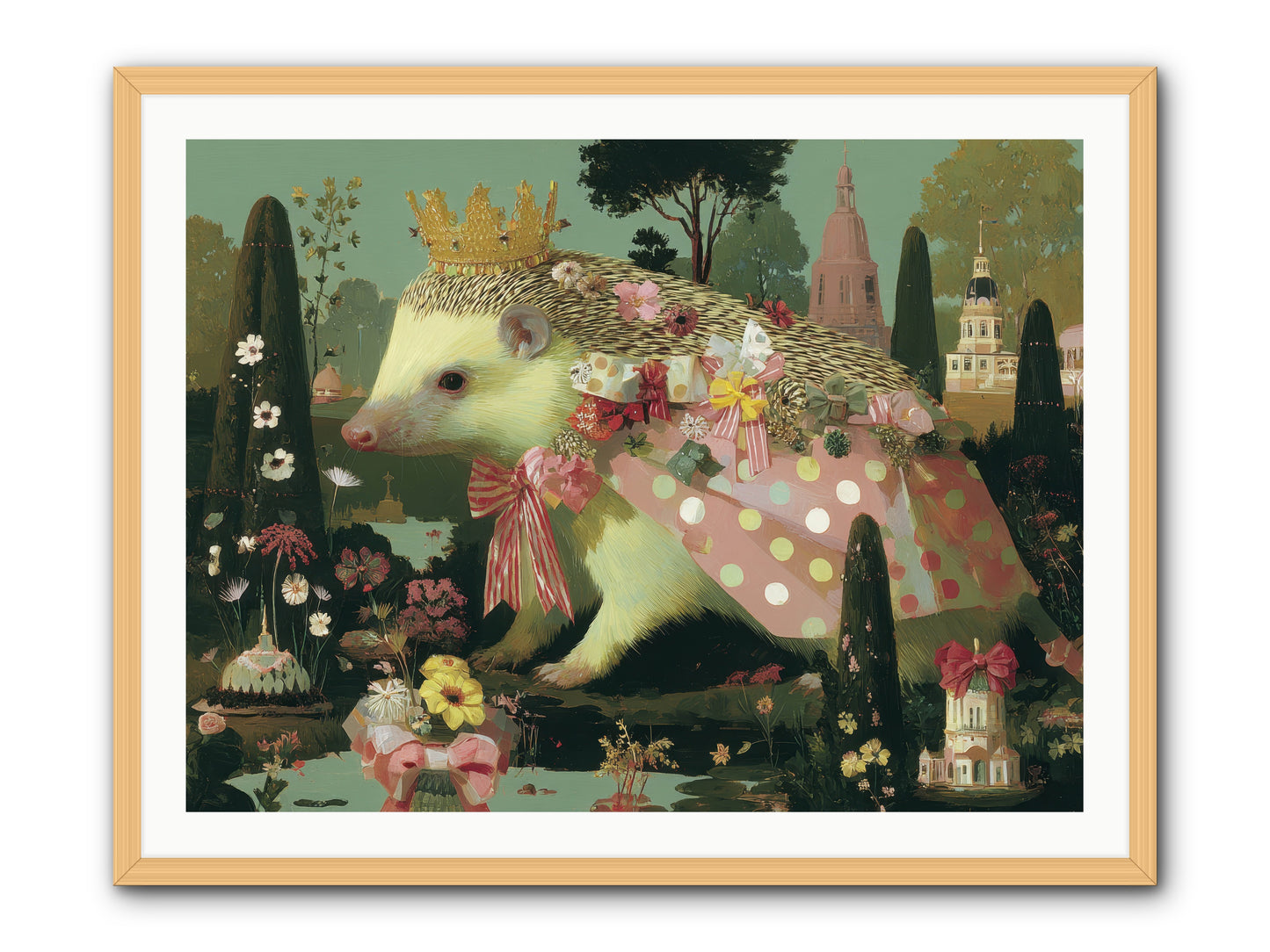 Refined Pageantry -- Framed Print - Natural 40x30
