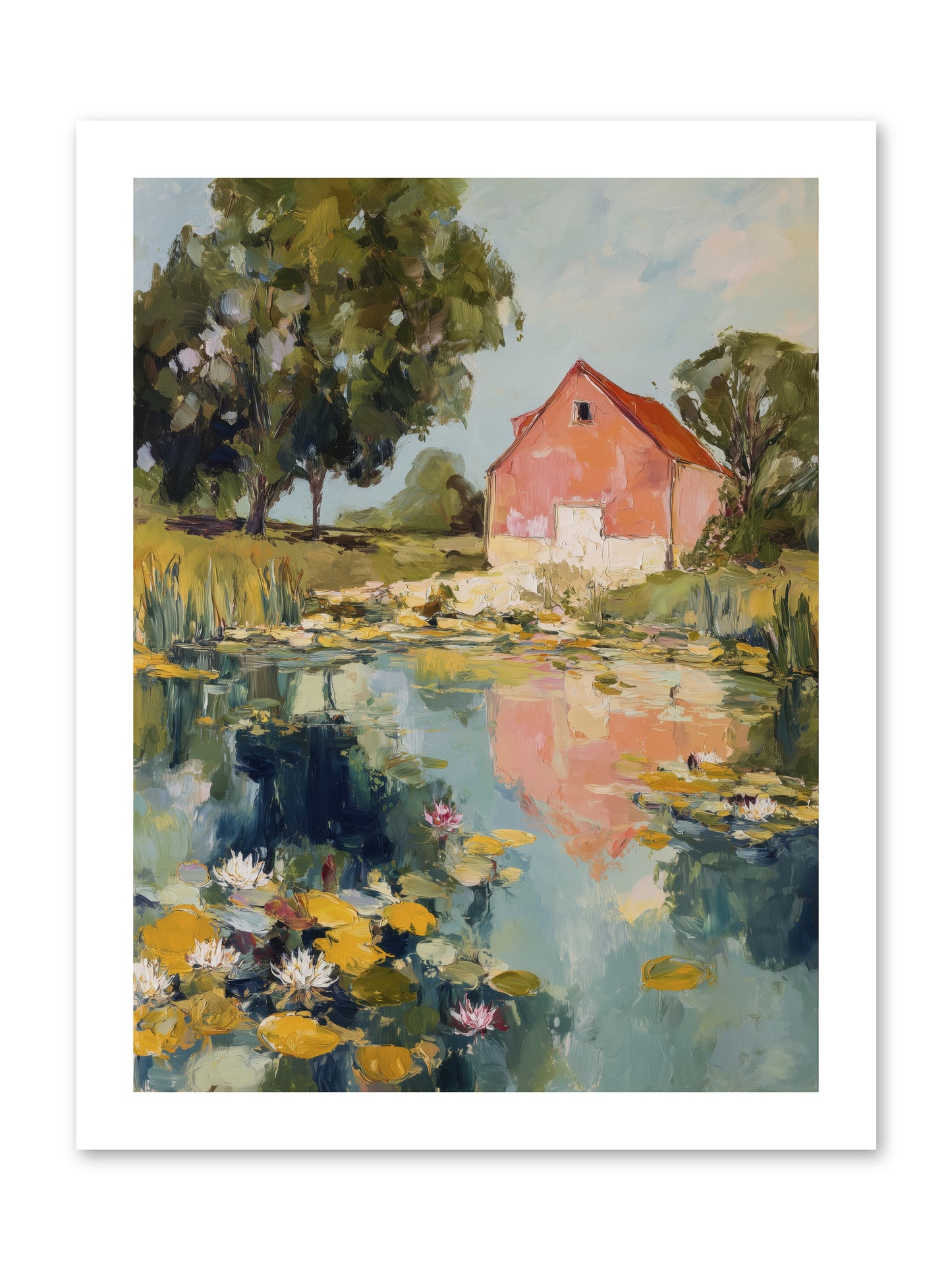 Reflecting in Still Waters -- Paper Print 12x16