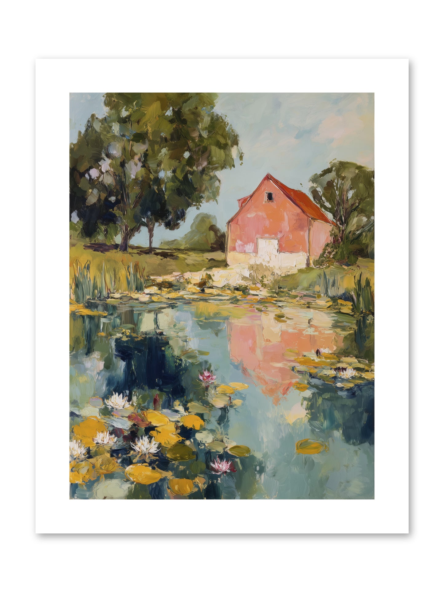 Reflecting in Still Waters -- Loose Canvas Print 9x12