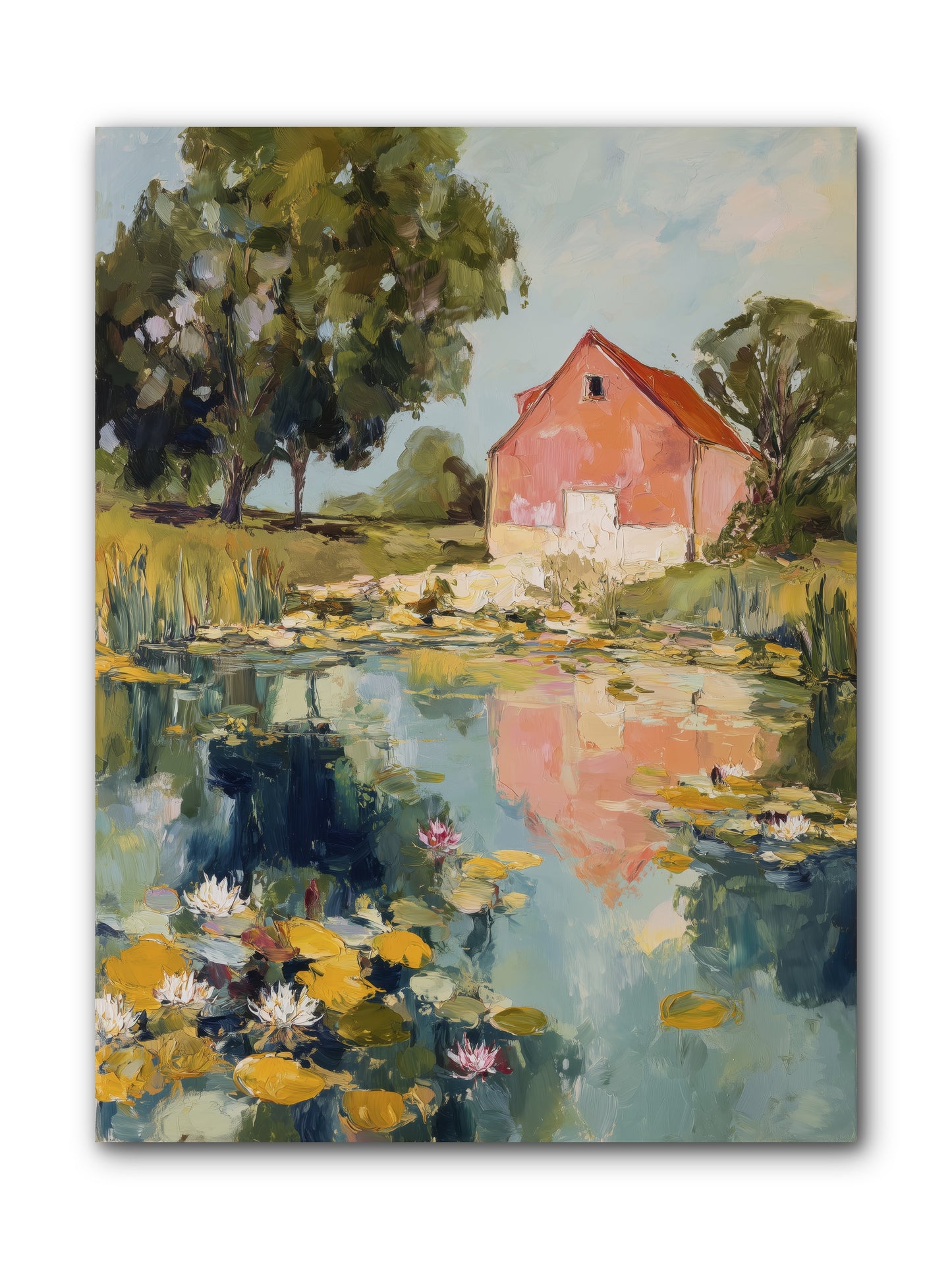 Reflecting in Still Waters -- Wrapped Canvas 9x12