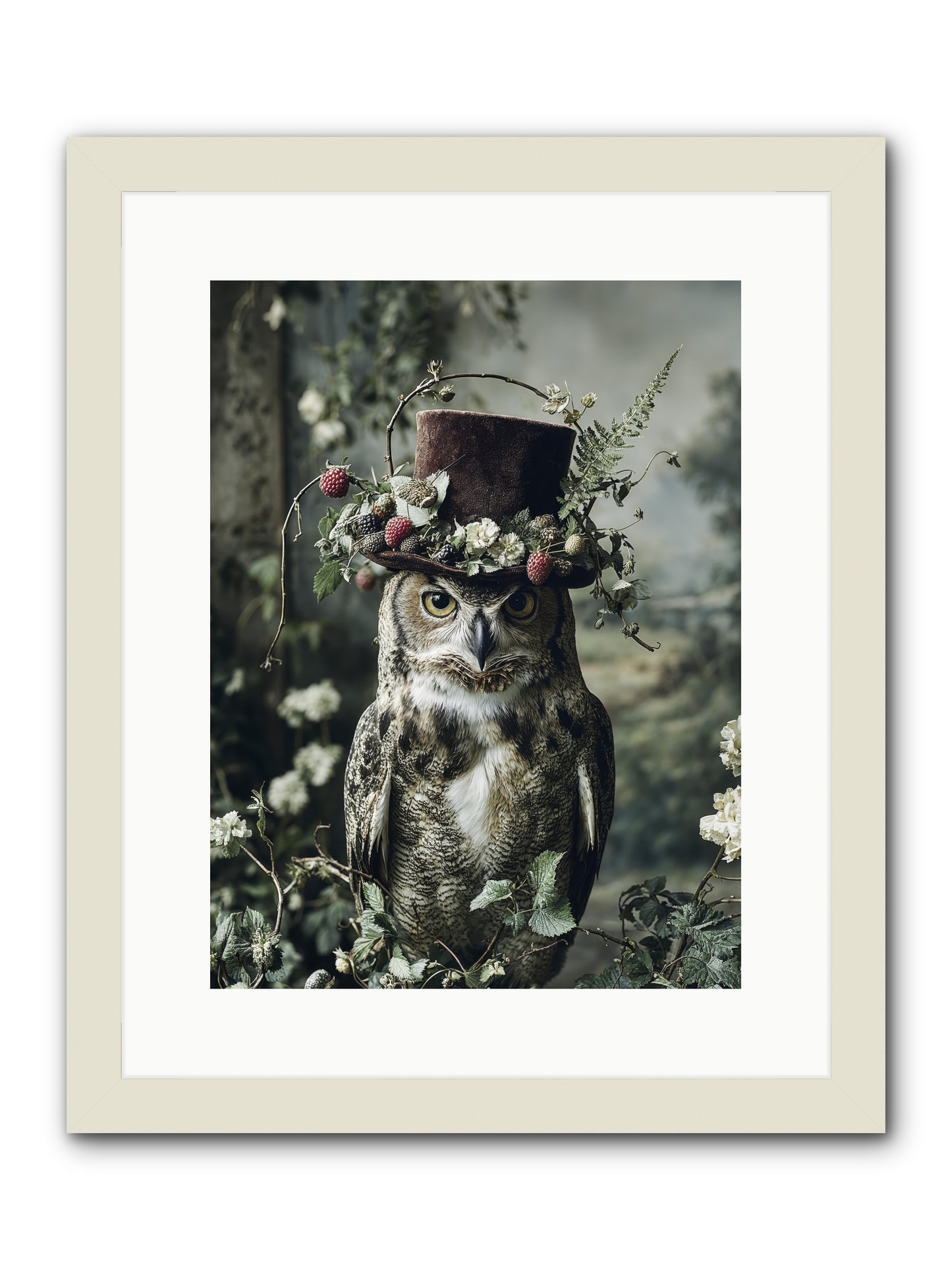 Regalis -- Framed Print - White 12x16