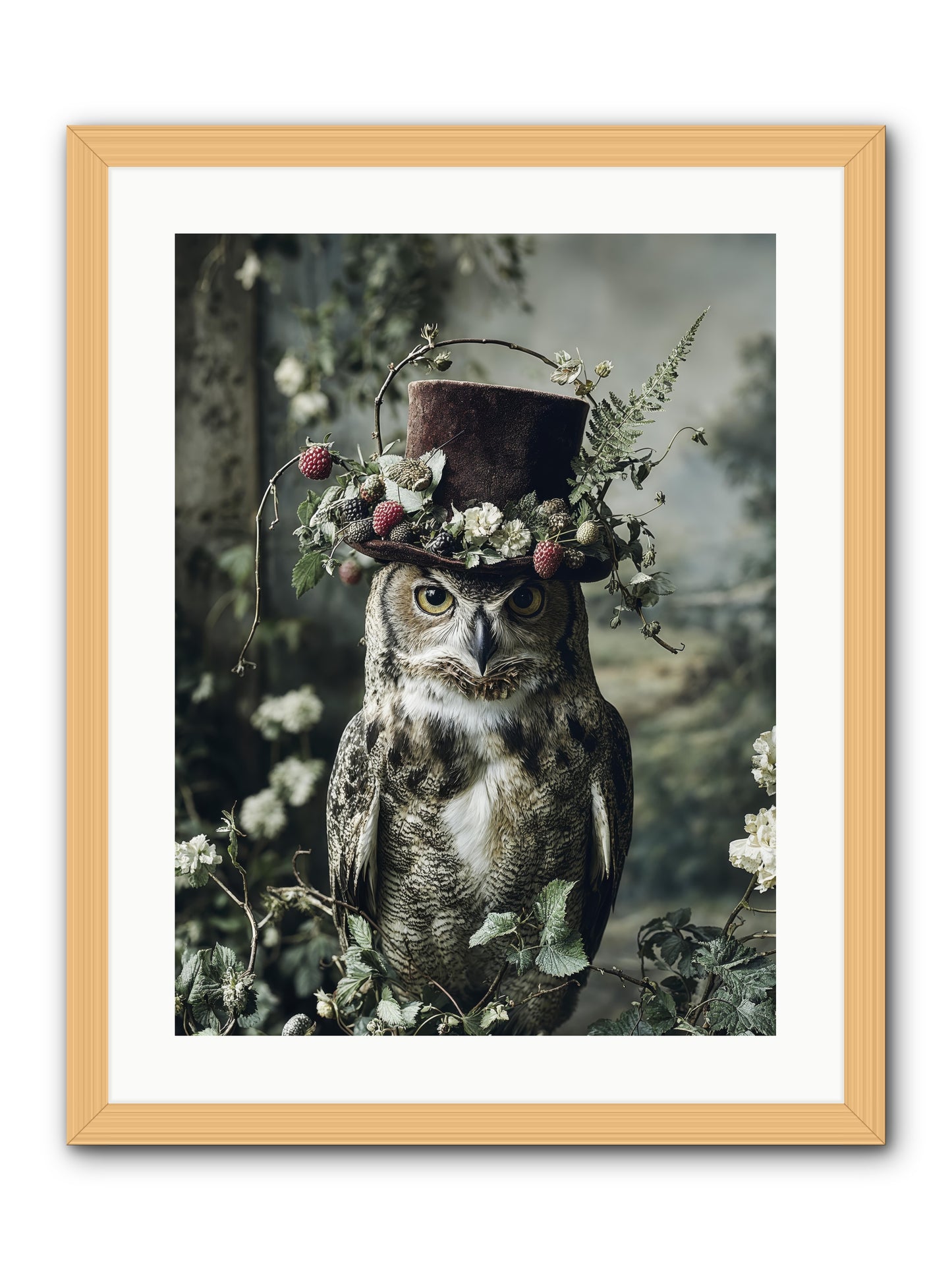 Regalis -- Framed Print - Natural 18x24
