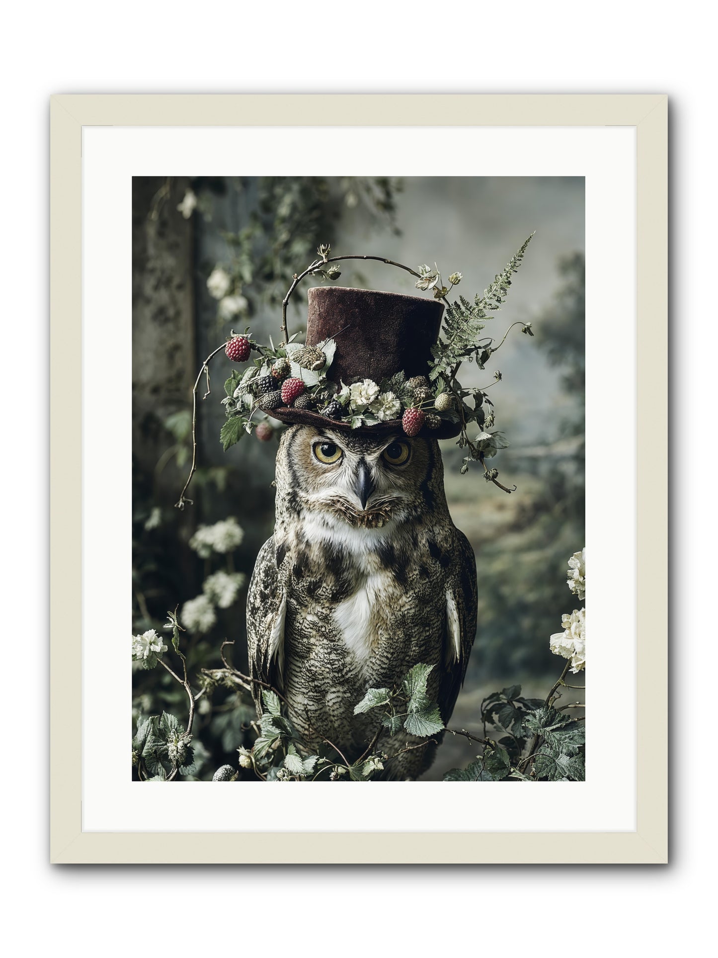 Regalis -- Framed Print - White 18x24