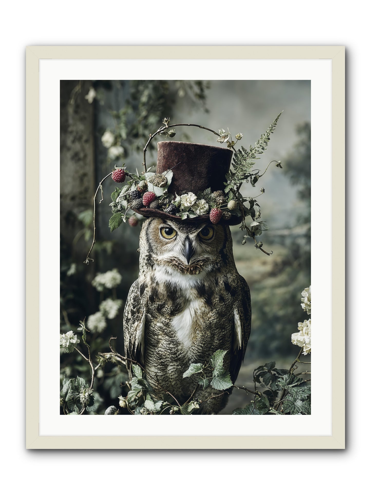 Regalis -- Framed Print - White 24x32