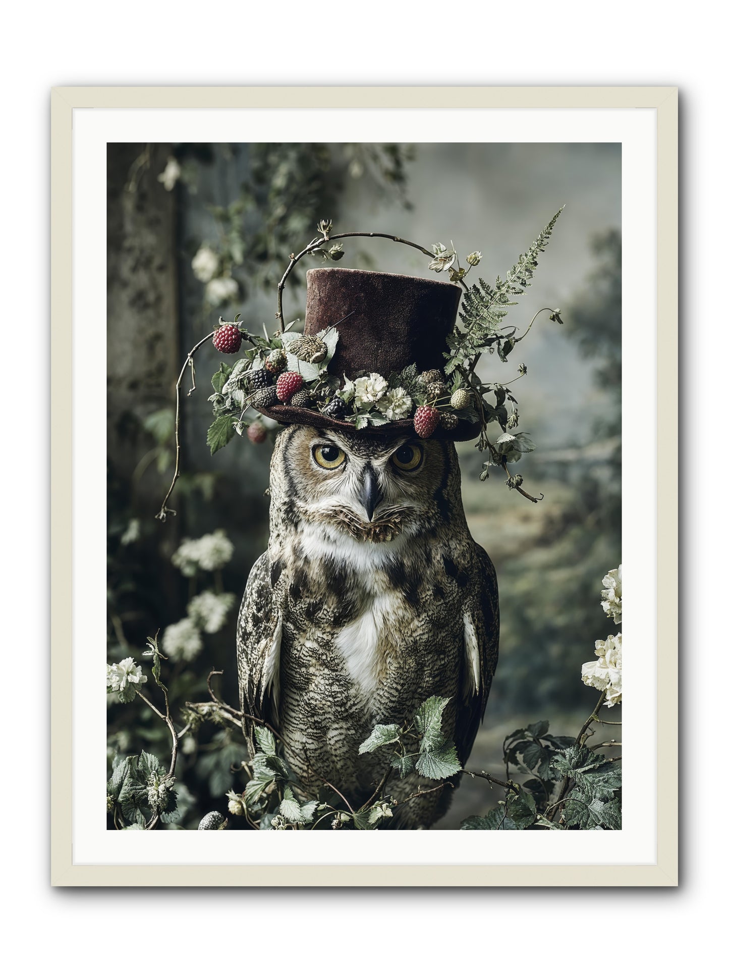 Regalis -- Framed Print - White 30x40