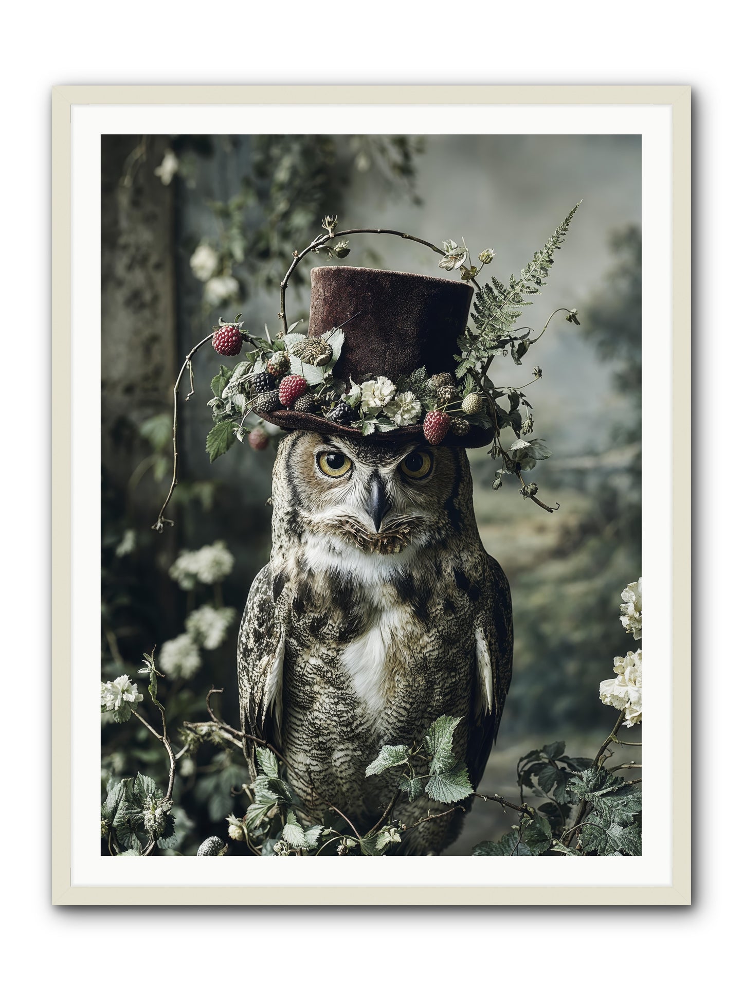 Regalis -- Framed Print - White 36x48