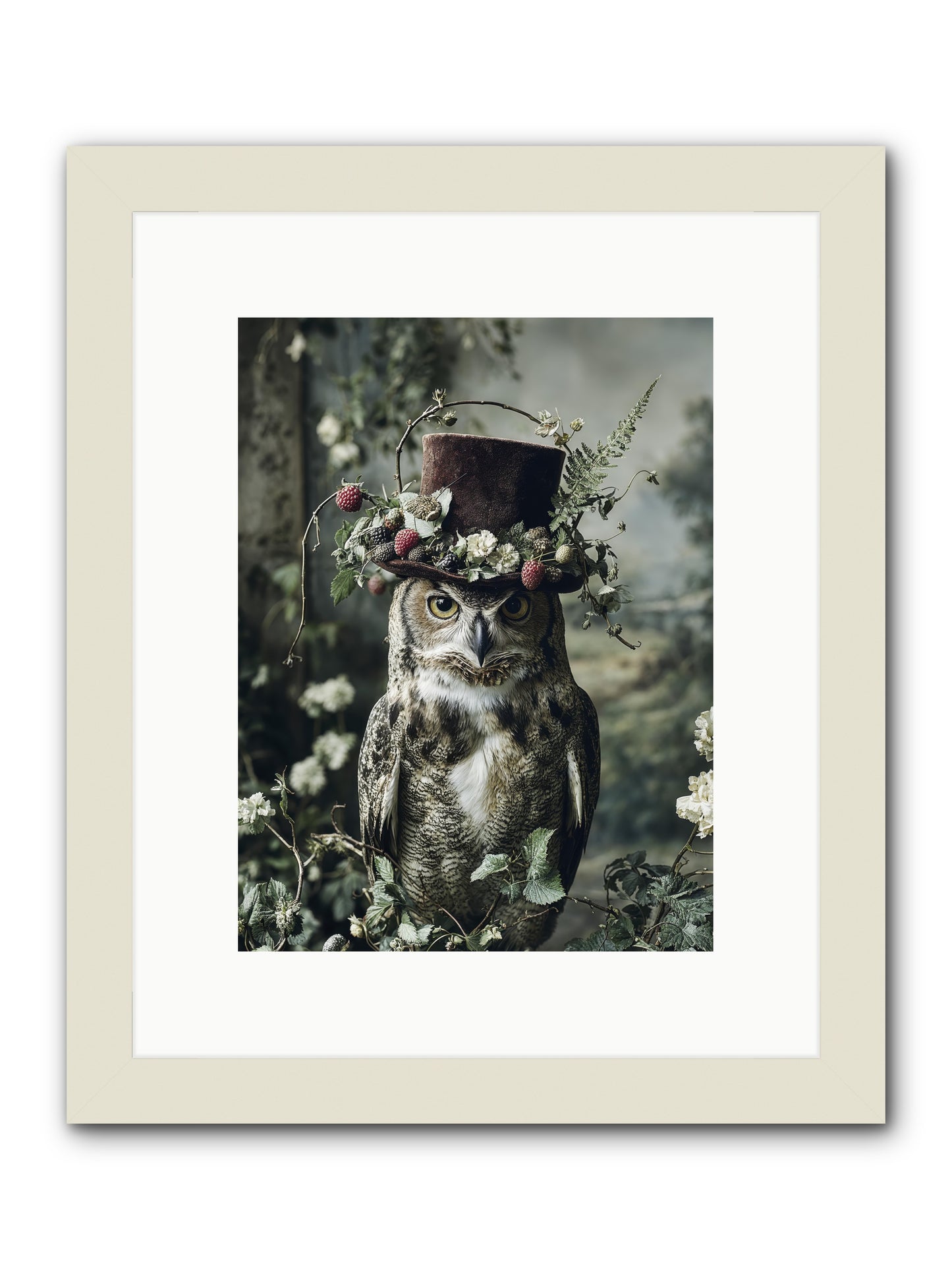 Regalis -- Framed Print - White 9x12