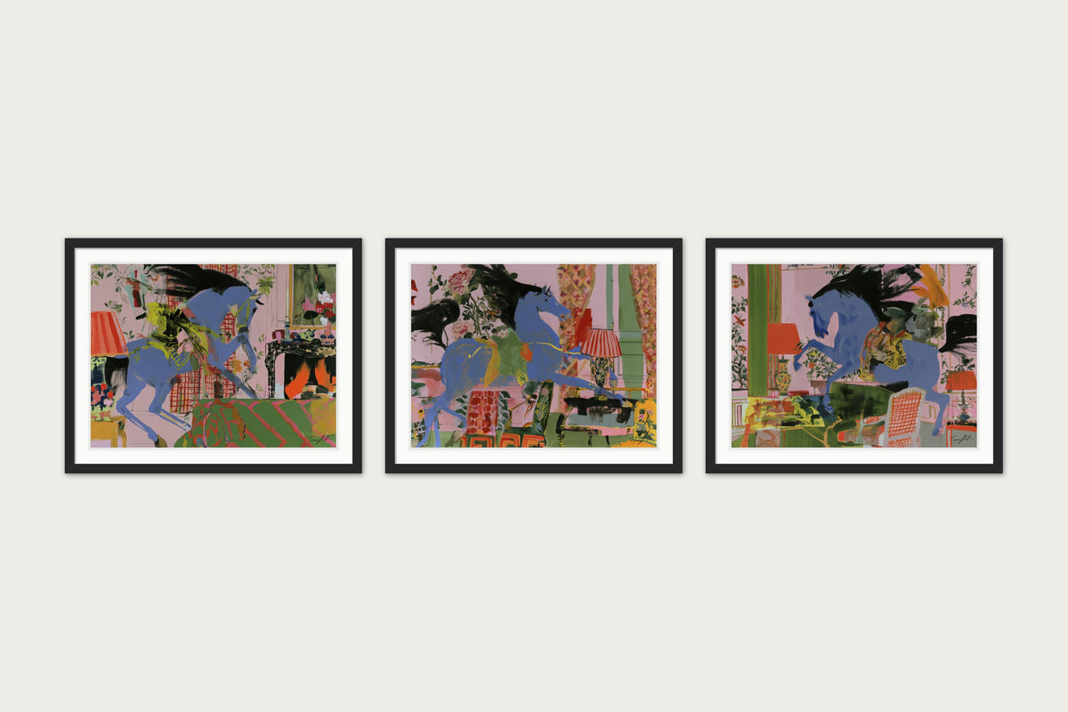 Rehearsal Of Storms - Framed Print - Black, 32x24