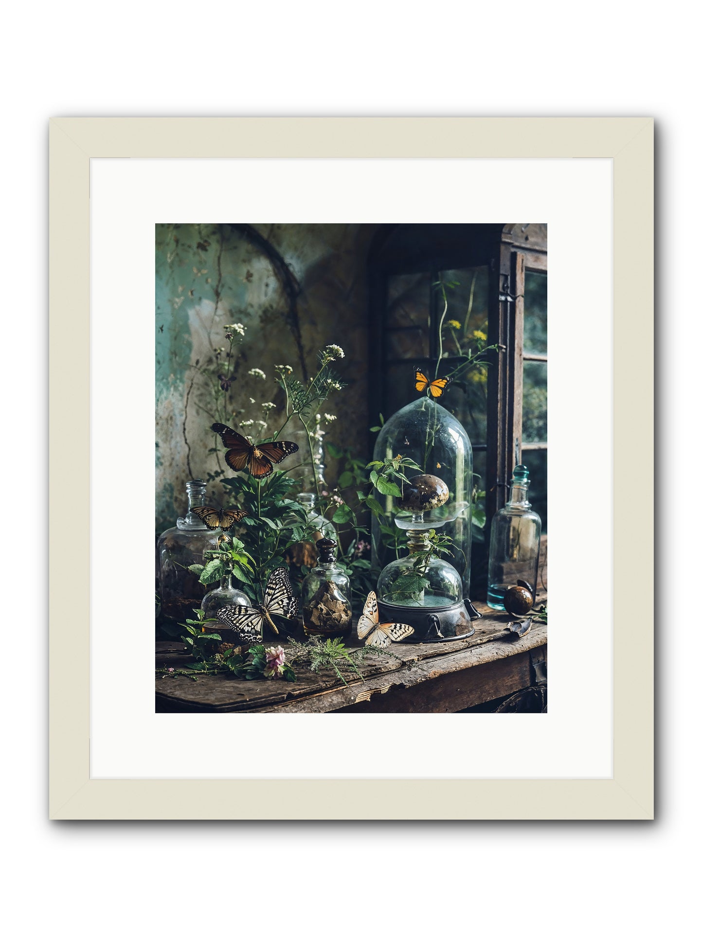 Relinquish Authority -- Framed Print - White 12x15