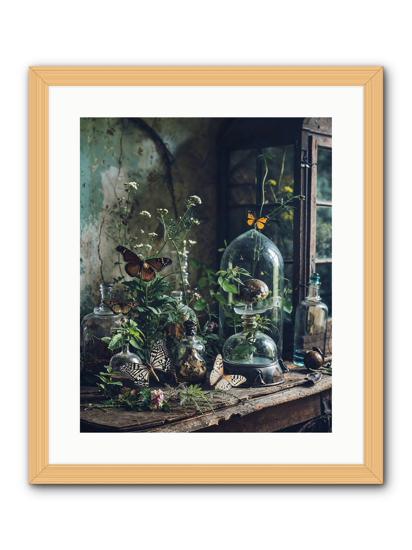 Relinquish Authority -- Framed Print - Natural 16x20