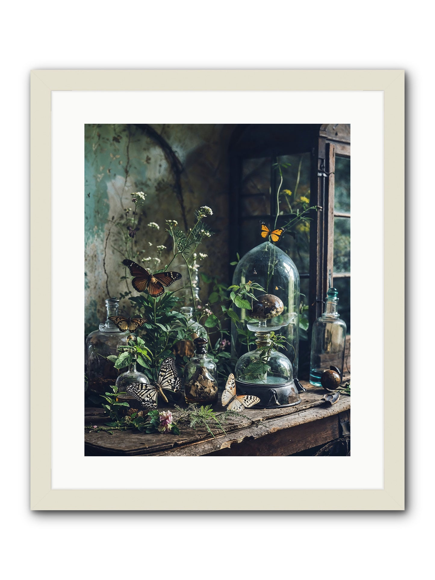 Relinquish Authority -- Framed Print - White 16x20