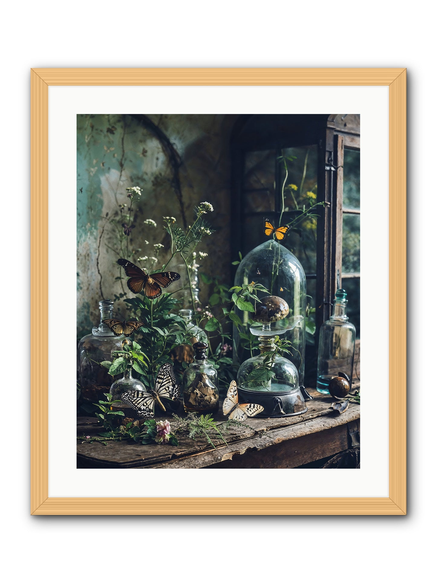 Relinquish Authority -- Framed Print - Natural 20x25