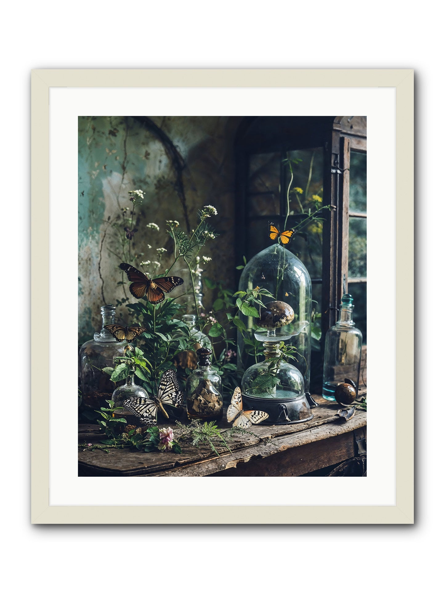 Relinquish Authority -- Framed Print - White 20x25