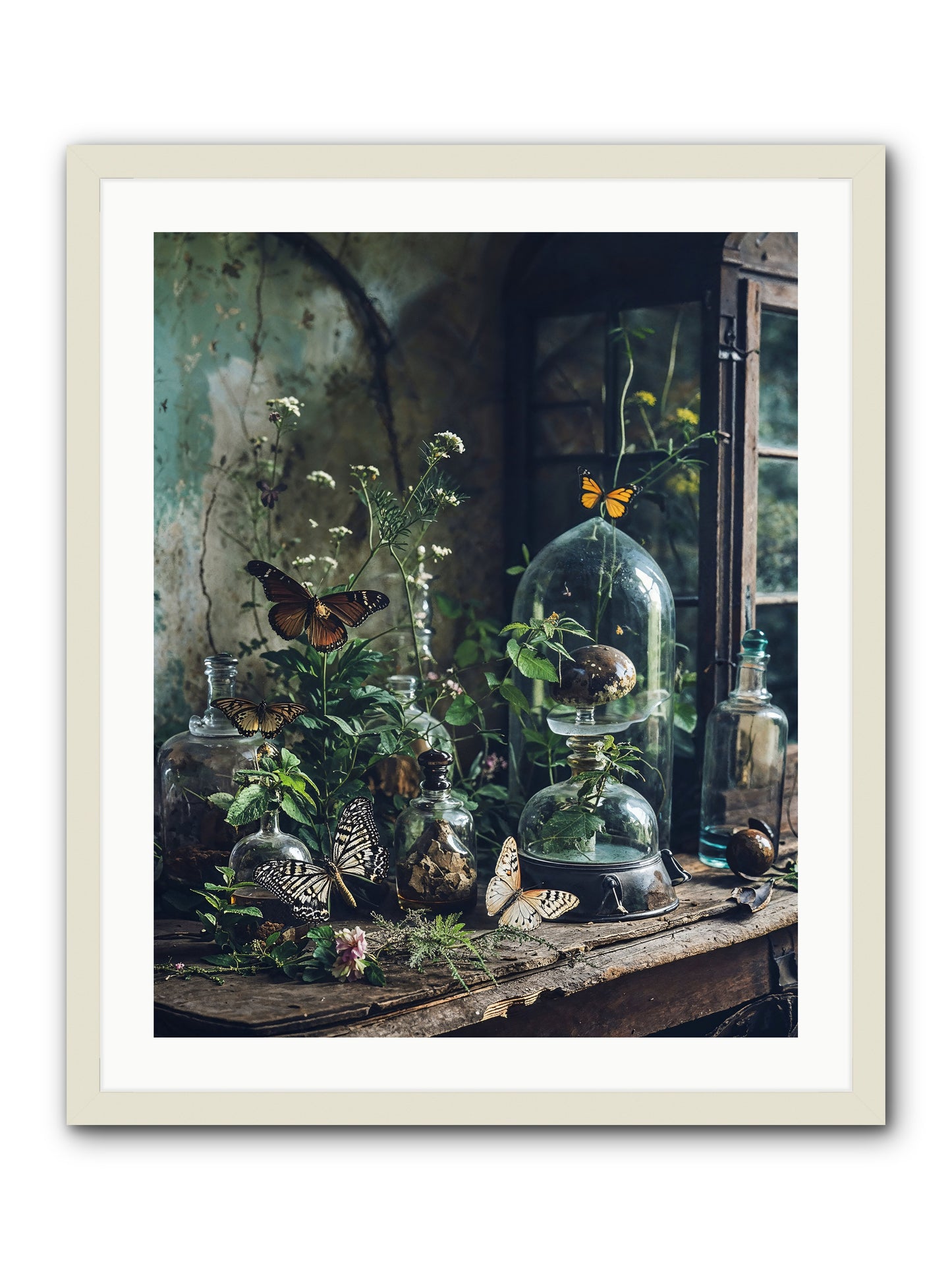 Relinquish Authority -- Framed Print - White 24x30