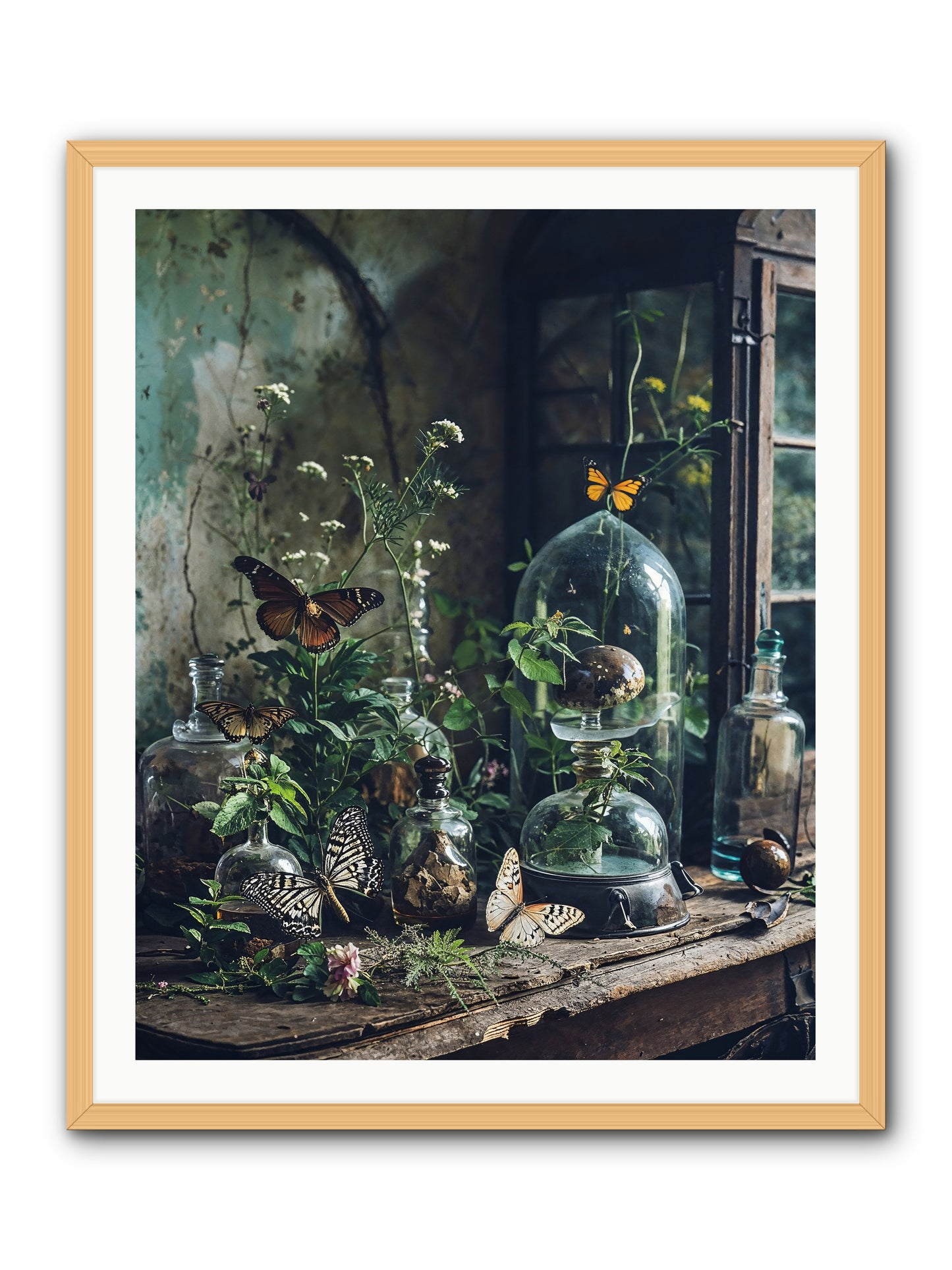 Relinquish Authority -- Framed Print - Natural 32x40