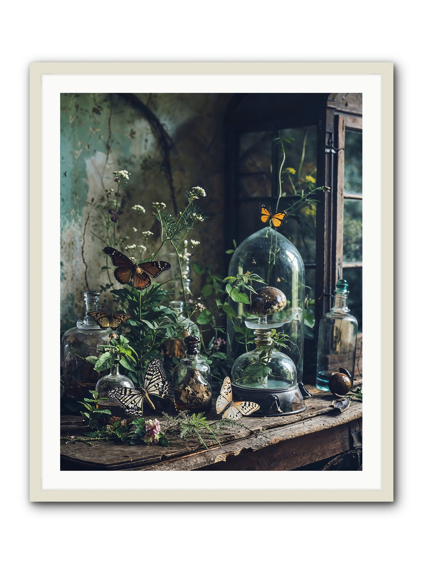 Relinquish Authority -- Framed Print - White 32x40
