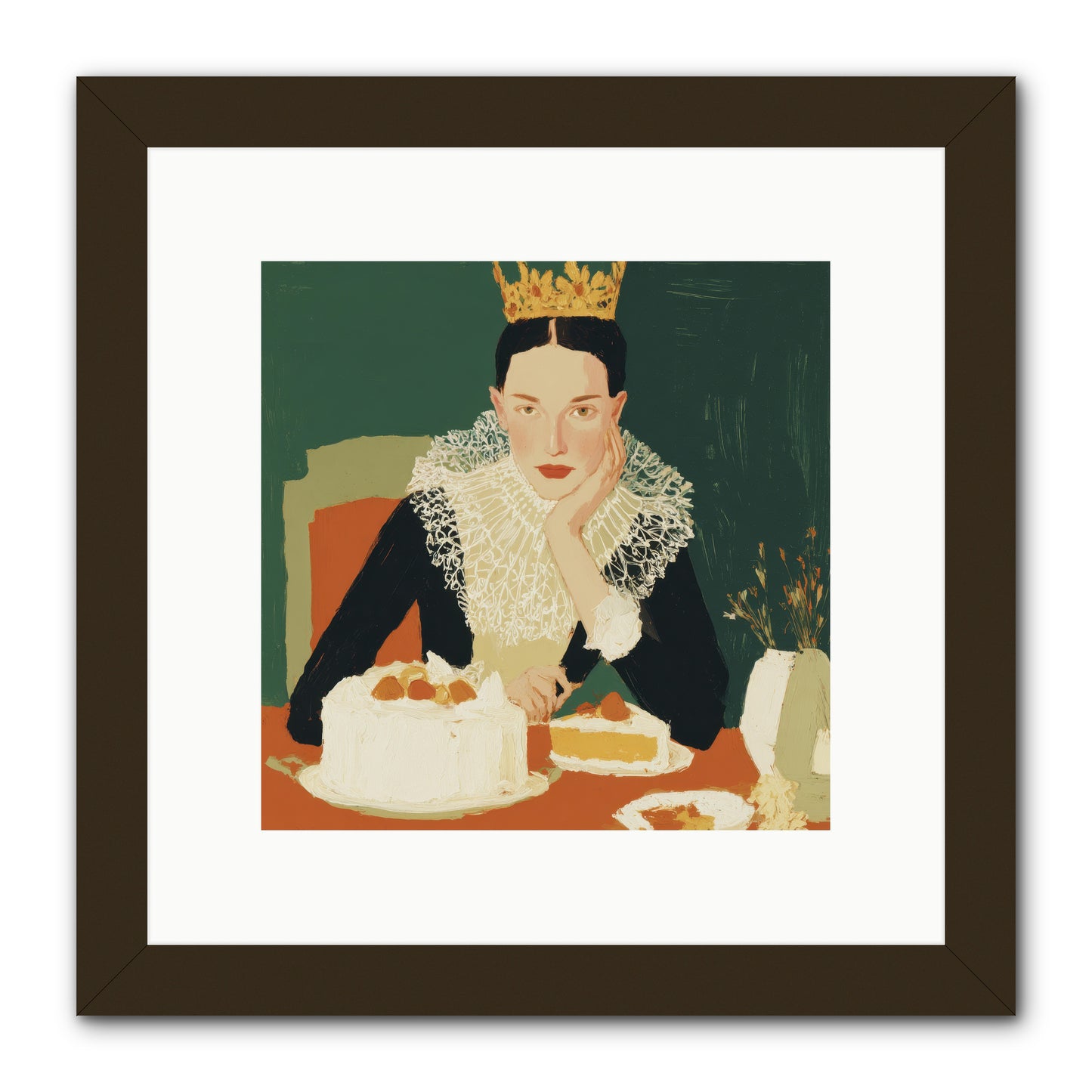 Reluctant Sovereign -- Framed Print - Black 10x10