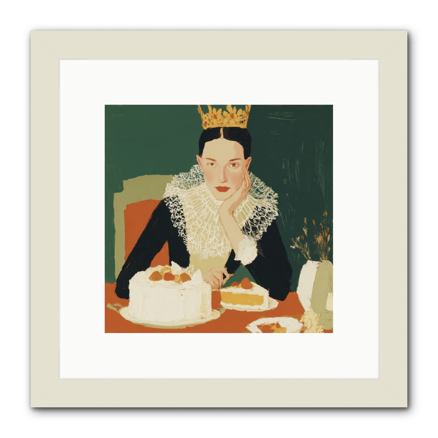 Reluctant Sovereign -- Framed Print - White 10x10