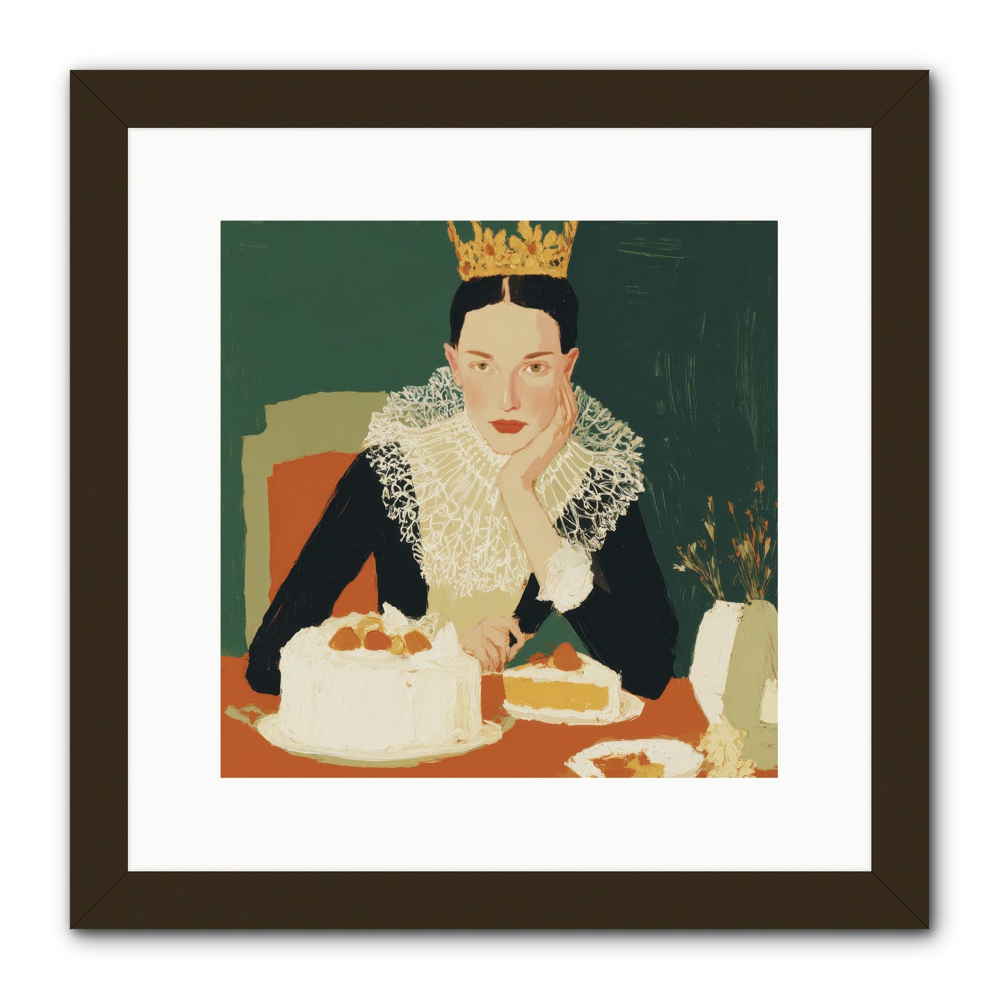 Reluctant Sovereign -- Framed Print - Black 12x12