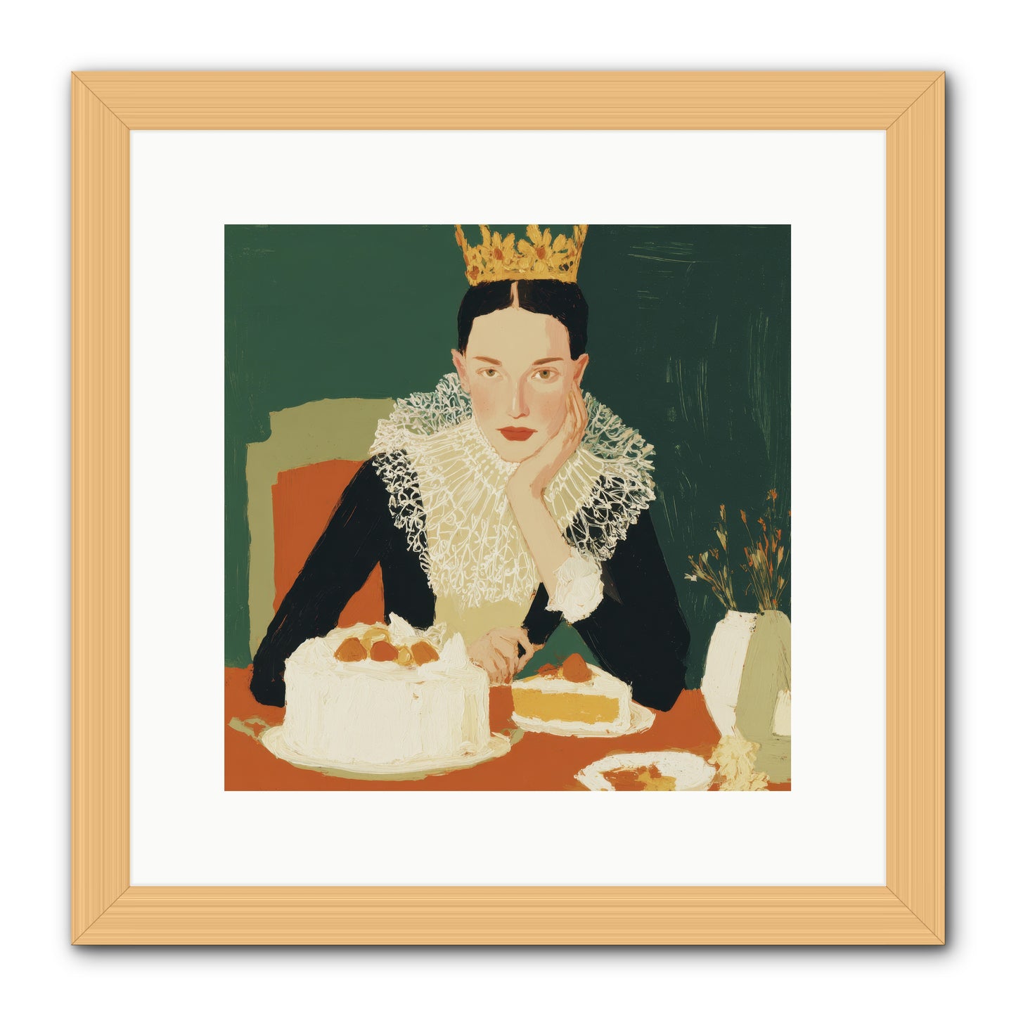 Reluctant Sovereign -- Framed Print - Natural 12x12