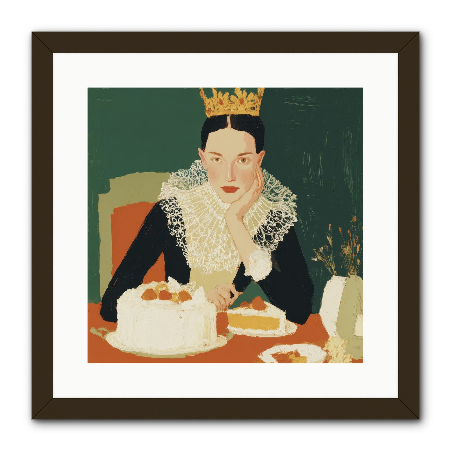 Reluctant Sovereign -- Framed Print - Black 16x16