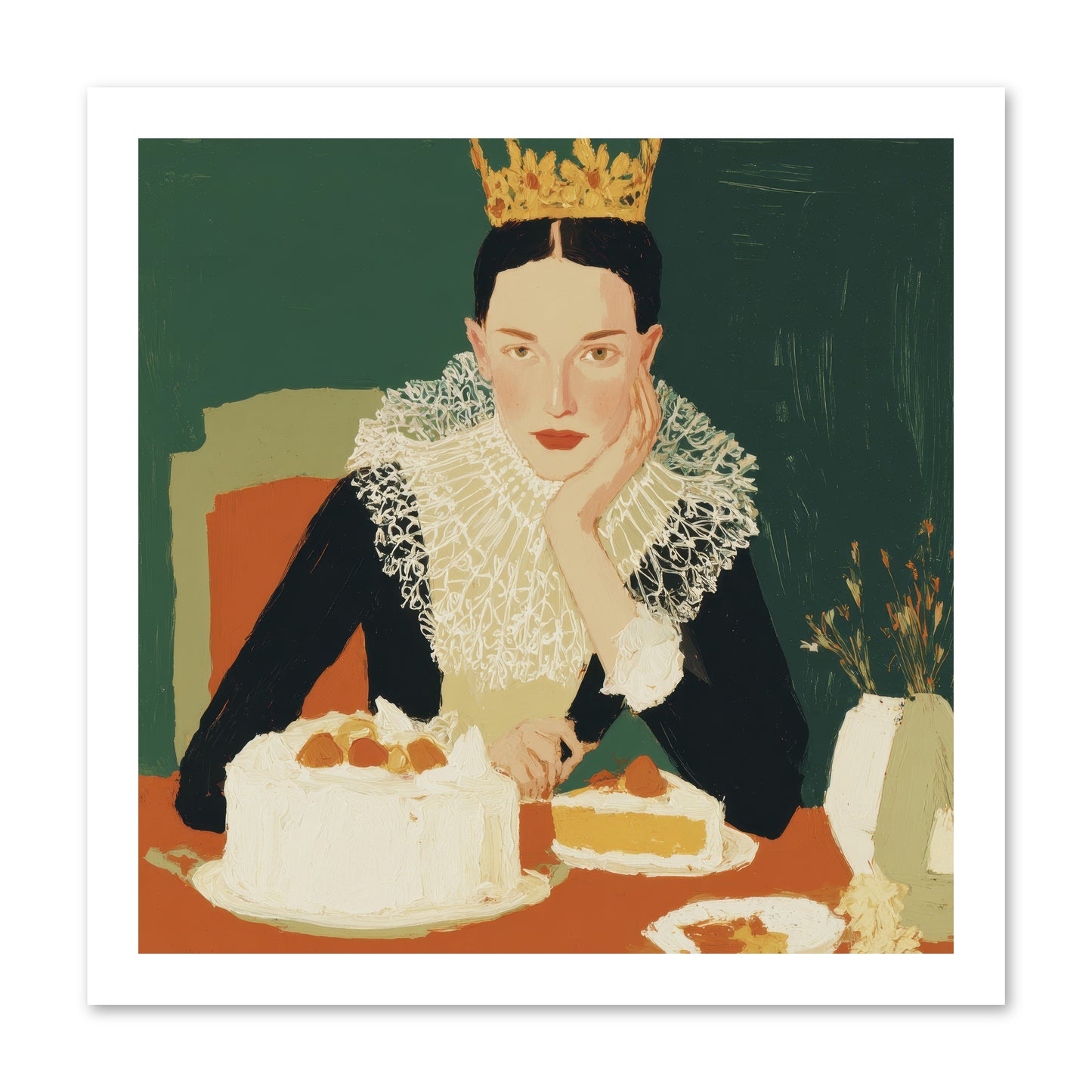 Reluctant Sovereign -- Loose Canvas Print 16x16