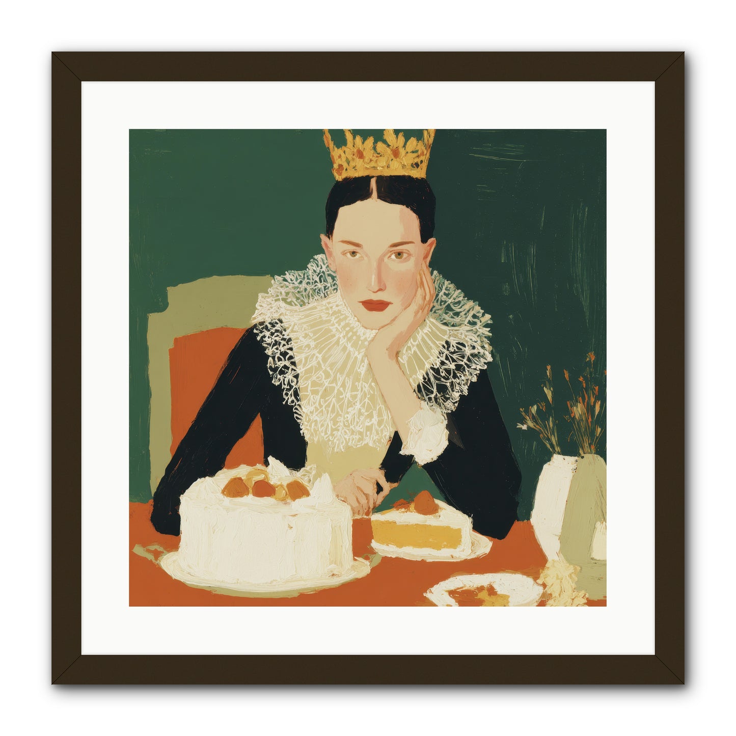 Reluctant Sovereign -- Framed Print - Black 20x20