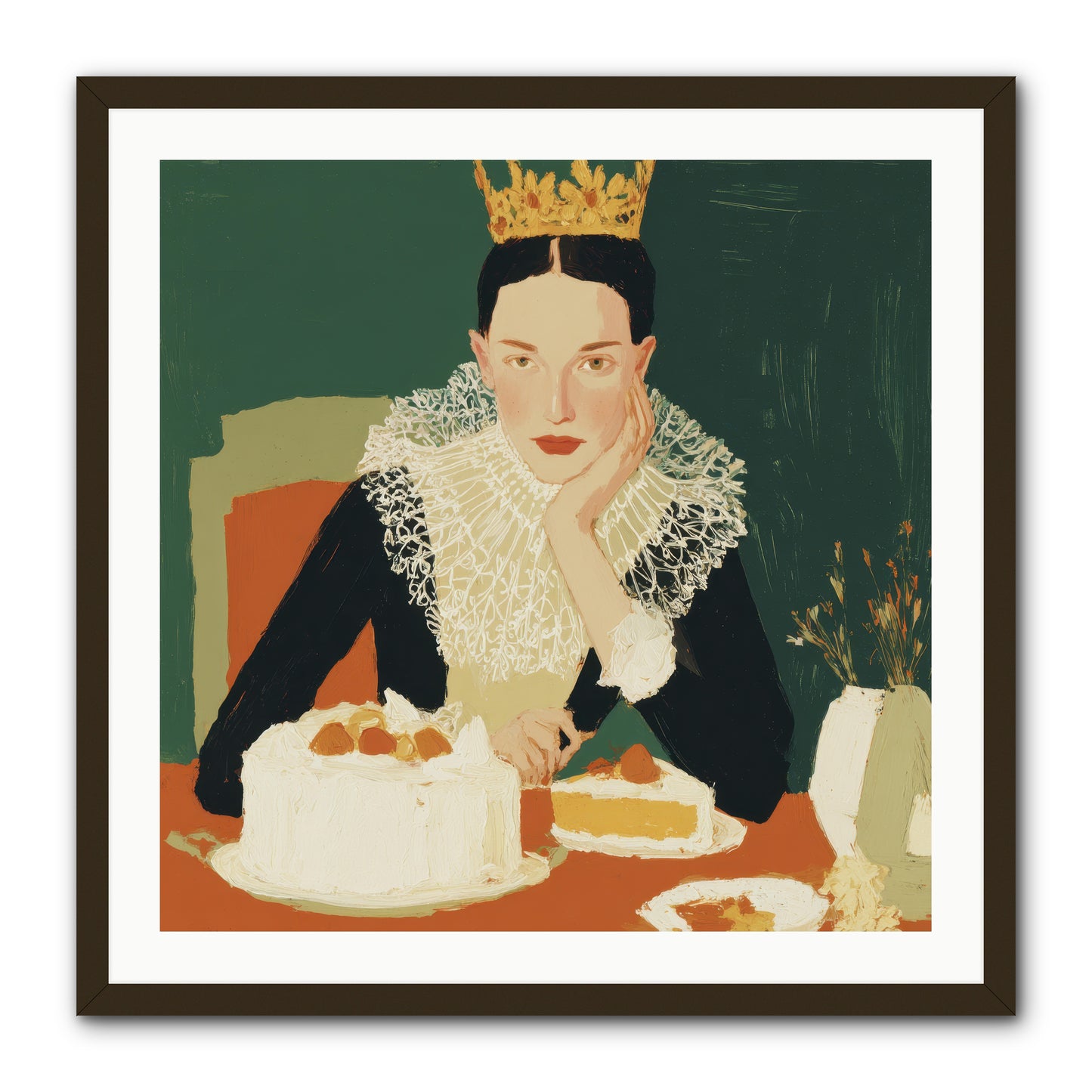Reluctant Sovereign -- Framed Print - Black 30x30