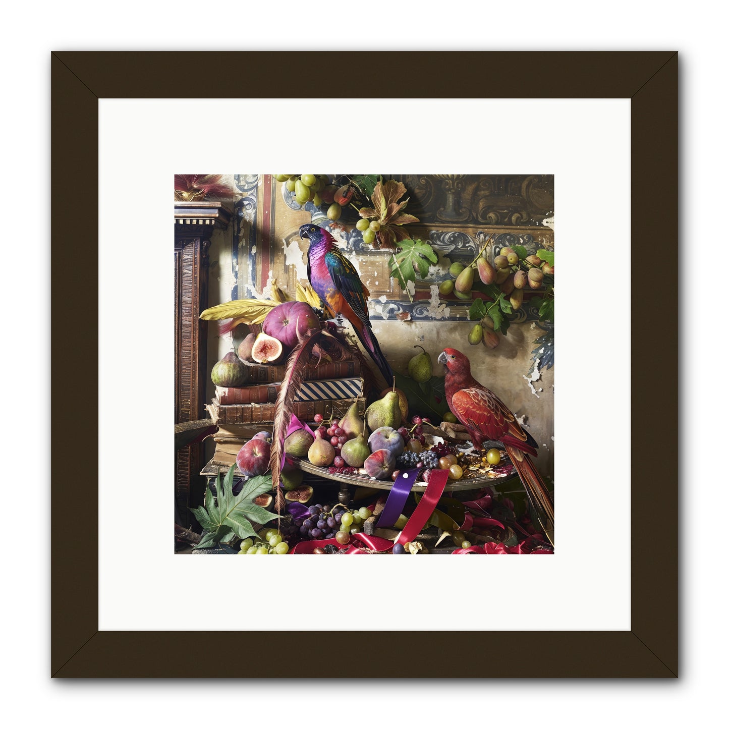 Remnant Roosts of Paradise -- Framed Print - Black 10x10